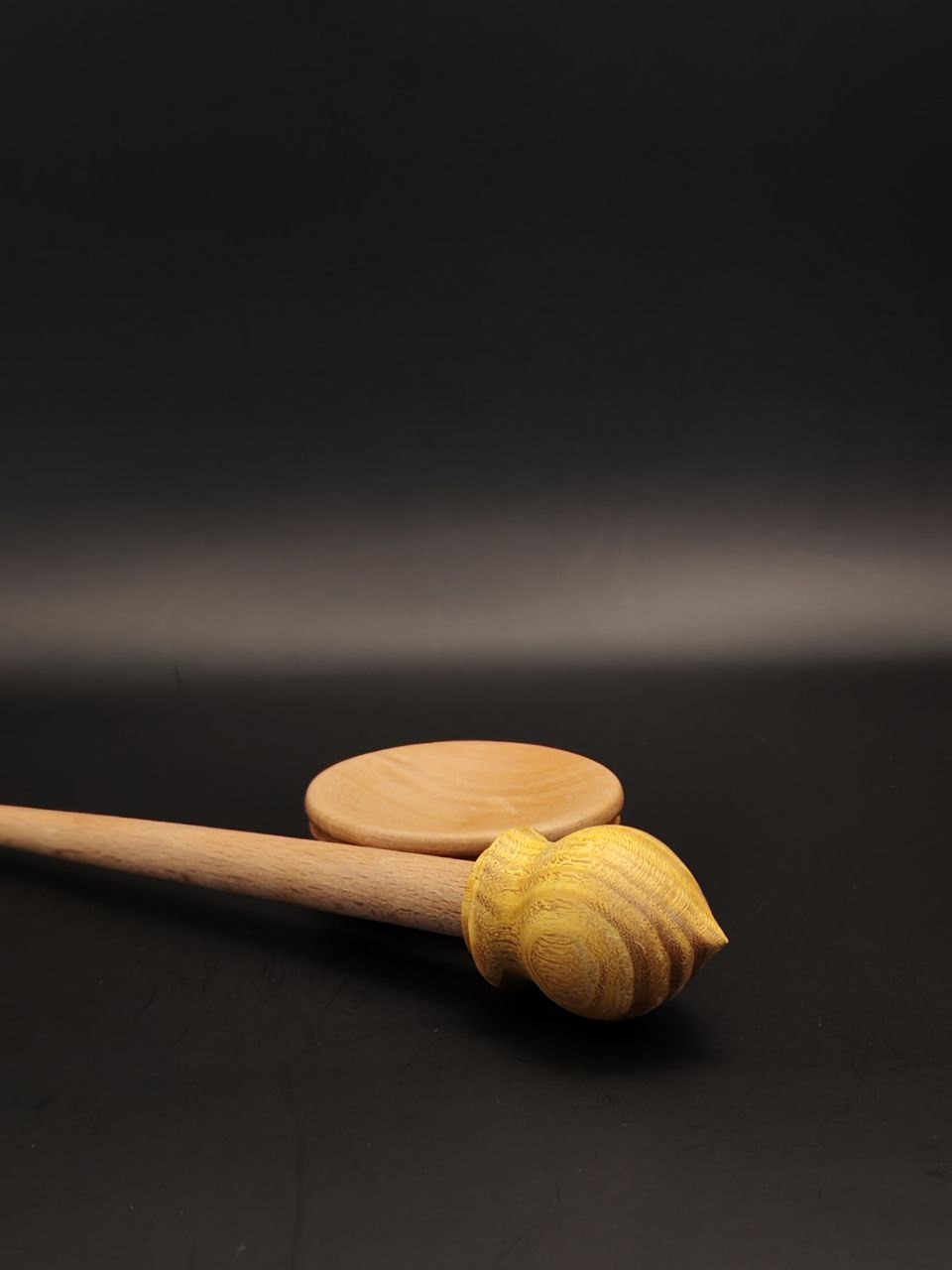 Support Spindle Set: Mulberry & Beech (22.5 cm / 8.86 inches, 17 g / 0.60 oz) with Pear Support Bowl