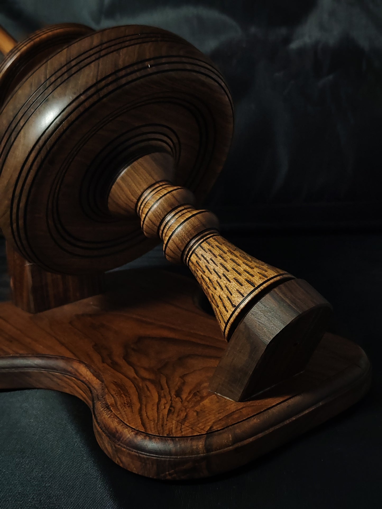 Walnut Kick Spindle – Removable Spindle & Bearing System