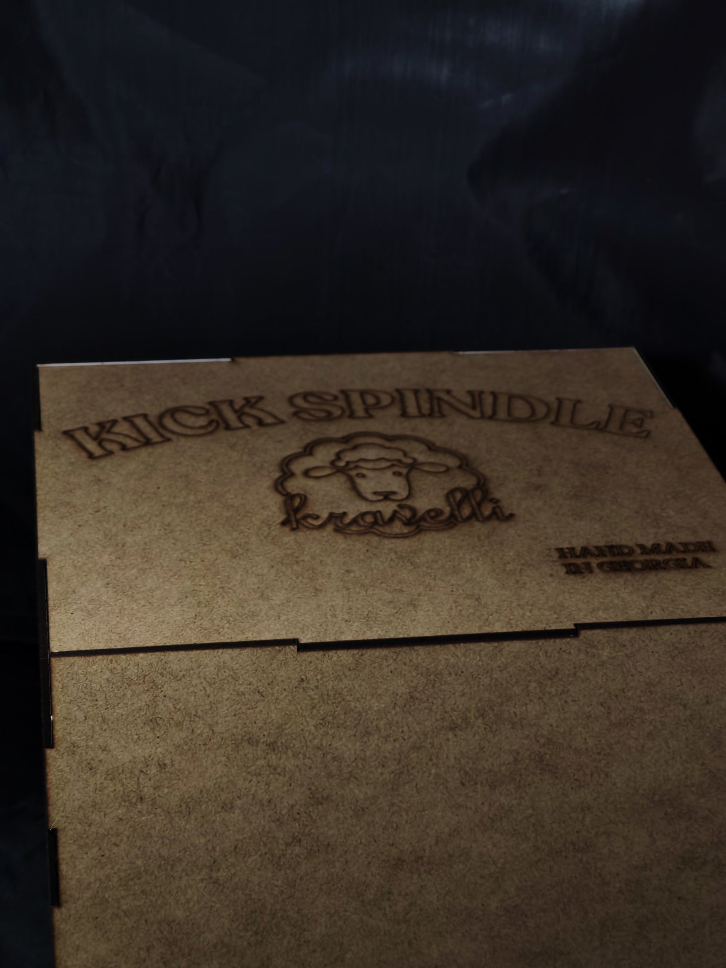 Walnut Kick Spindle – Removable Spindle & Bearing System