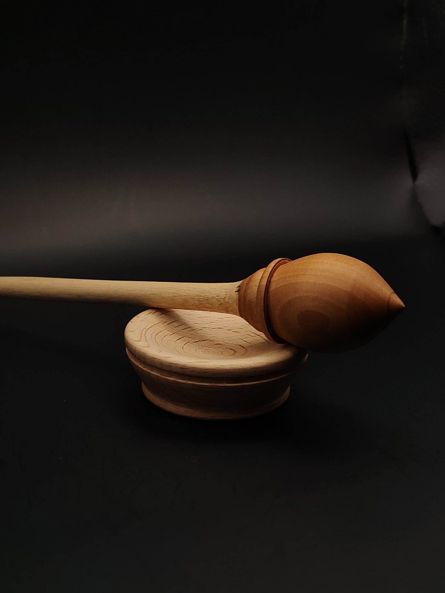 Support Spindle Set: Pear & Sycamore (21.5 cm / 8.46 inches, 17 g / 0.60 oz) with Beech Support Bowl