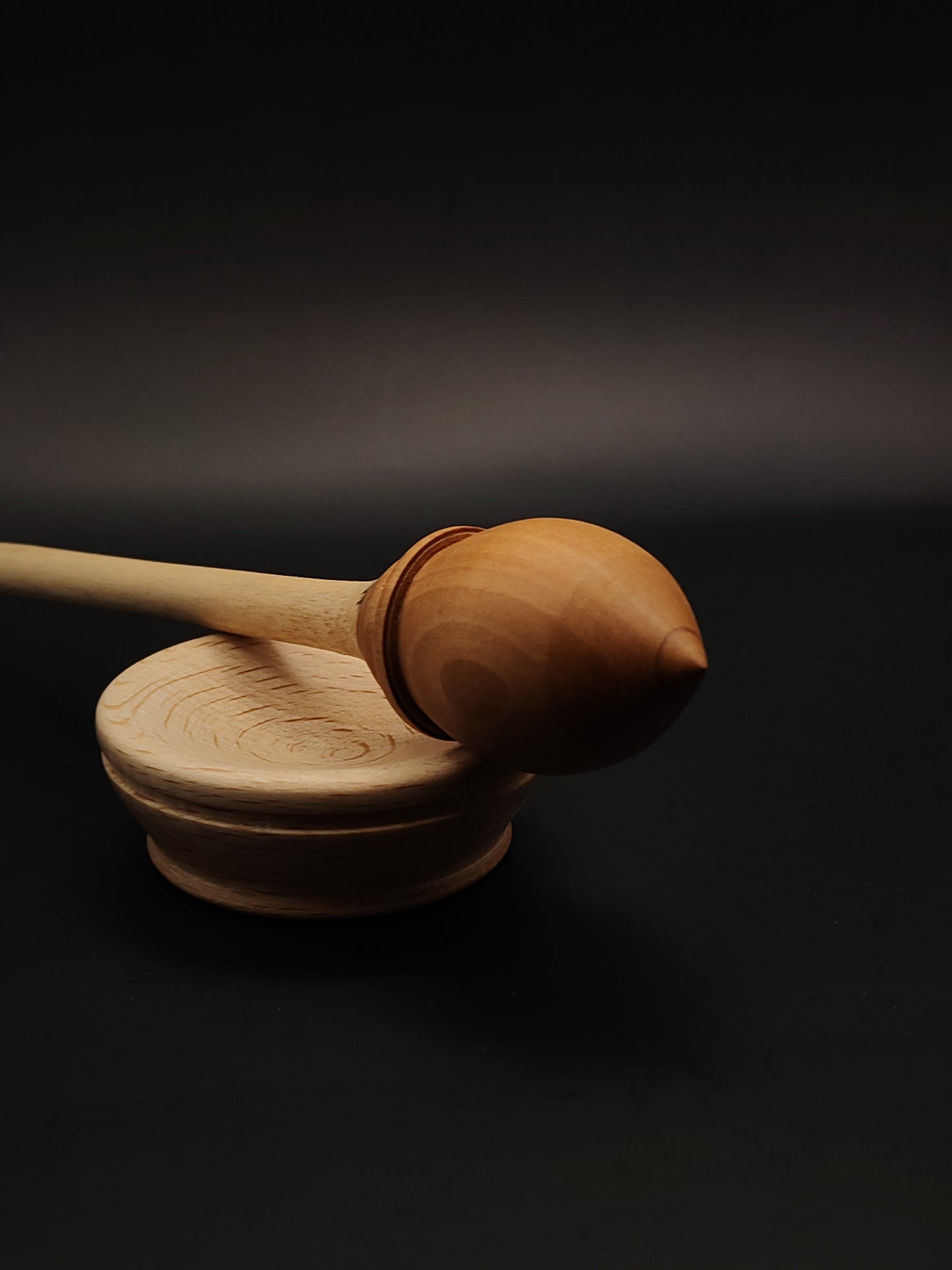 Support Spindle Set: Pear & Sycamore (21.5 cm / 8.46 inches, 17 g / 0.60 oz) with Beech Support Bowl