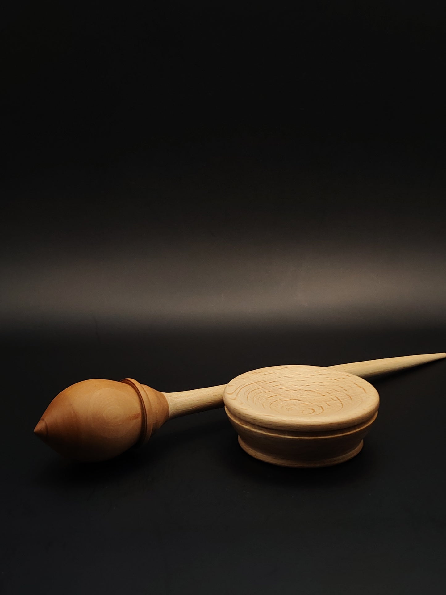Support Spindle Set: Pear & Sycamore (21.5 cm / 8.46 inches, 17 g / 0.60 oz) with Beech Support Bowl