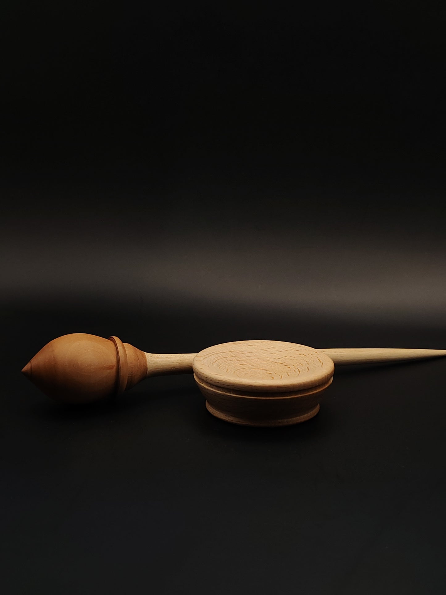 Support Spindle Set: Pear & Sycamore (21.5 cm / 8.46 inches, 17 g / 0.60 oz) with Beech Support Bowl