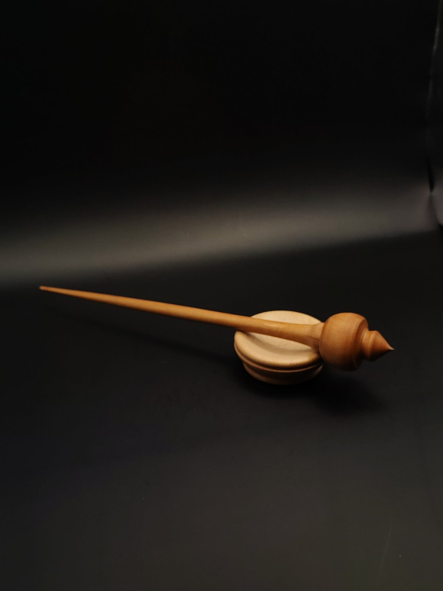 Support Spindle Set: Pear Wood (24.5 cm / 9.65 inches, 18 g / 0.63 oz) with Beech Support Bowl