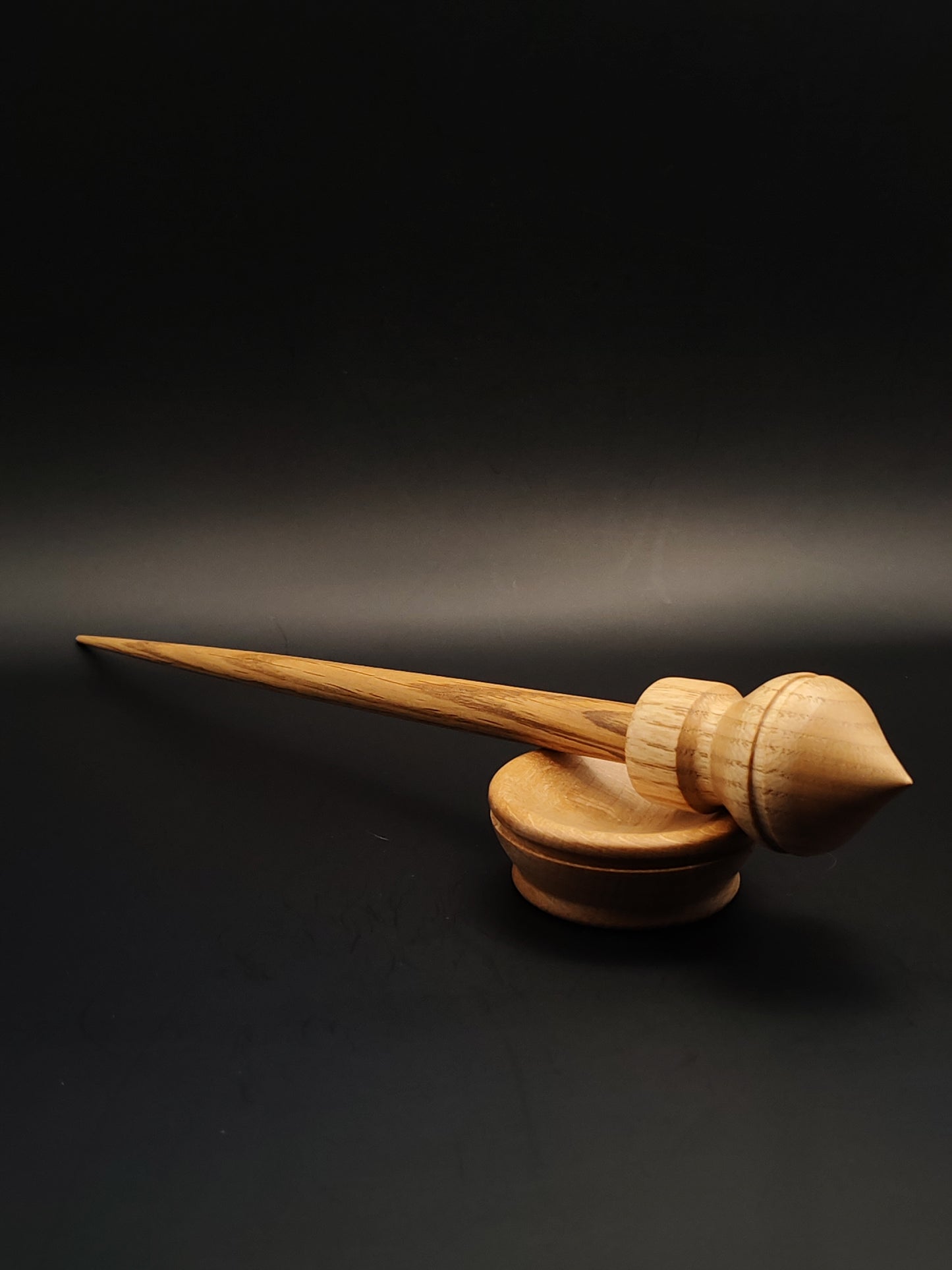 Support Spindle Set: Chestnut & Oak (26 cm / 10.24 inches, 30 g / 1.06 oz) with Beech Support Bowl