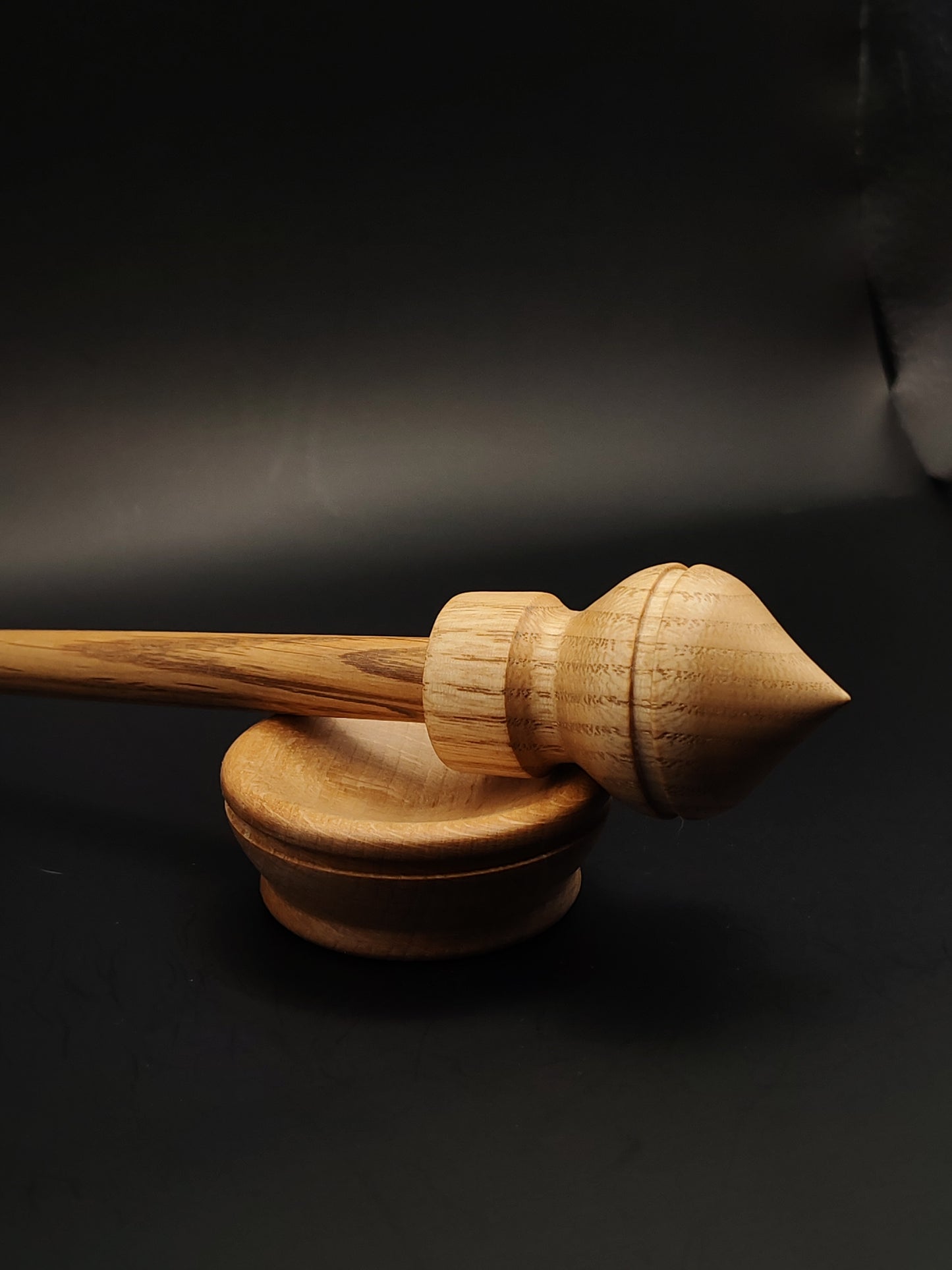 Support Spindle Set: Chestnut & Oak (26 cm / 10.24 inches, 30 g / 1.06 oz) with Beech Support Bowl