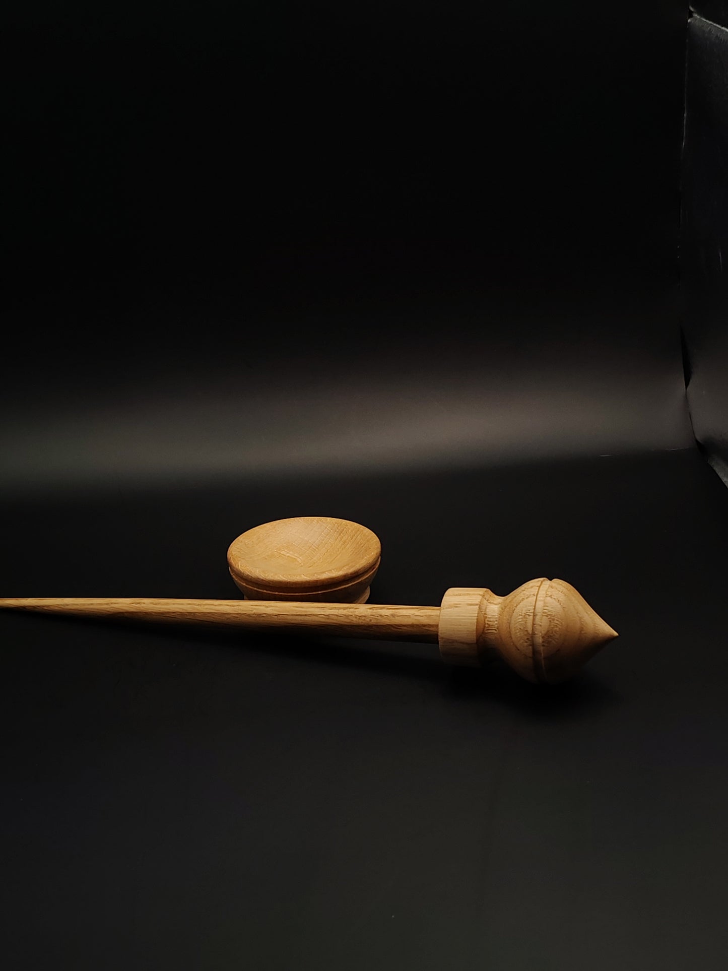 Support Spindle Set: Chestnut & Oak (26 cm / 10.24 inches, 30 g / 1.06 oz) with Beech Support Bowl