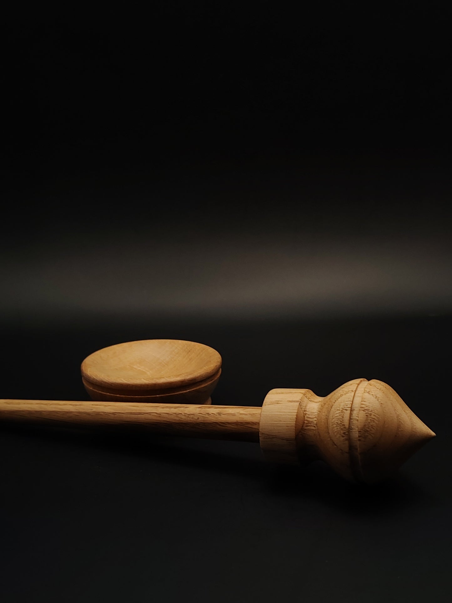 Support Spindle Set: Chestnut & Oak (26 cm / 10.24 inches, 30 g / 1.06 oz) with Beech Support Bowl