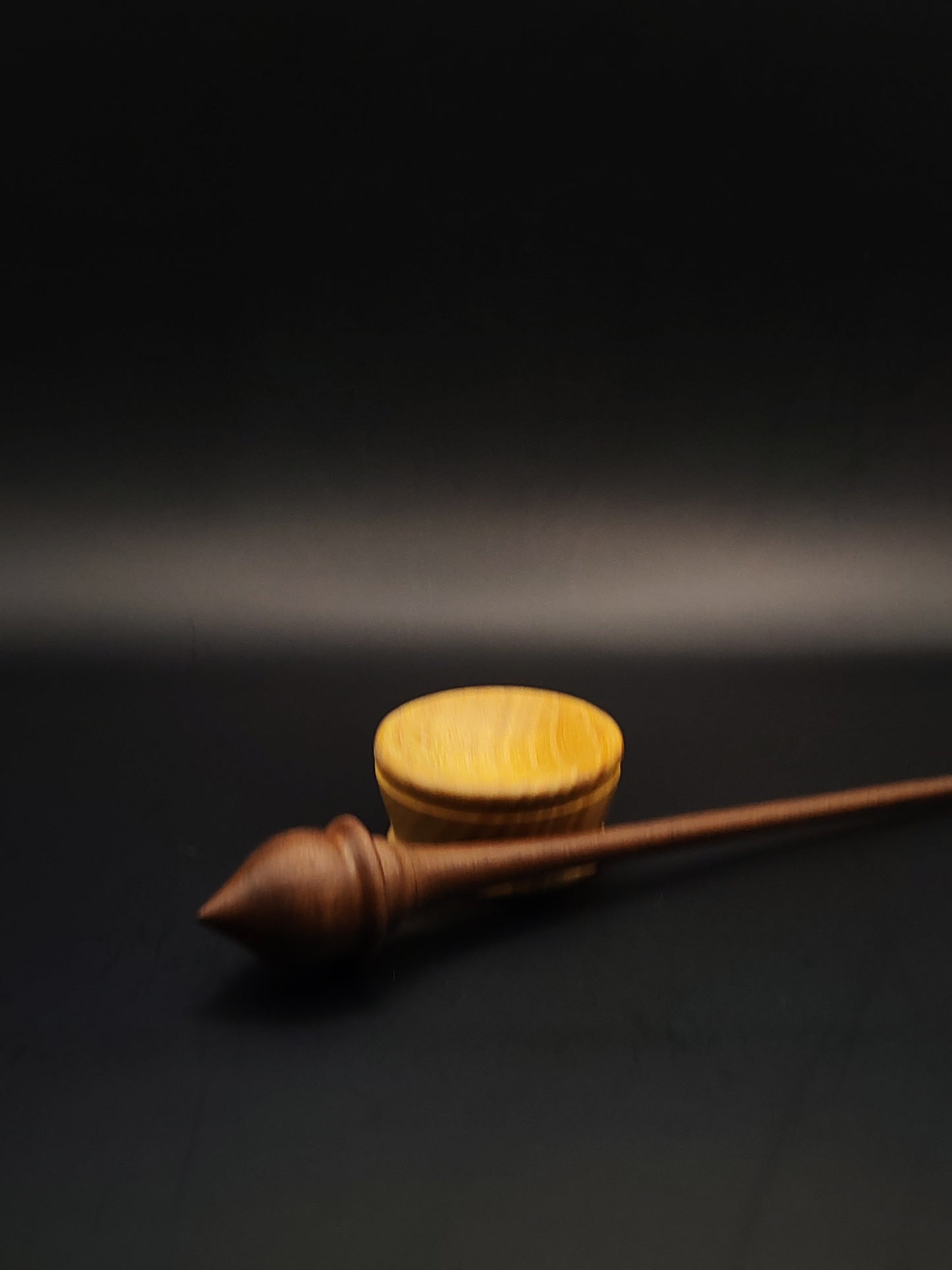 Support Spindle Set: Walnut (23 cm / 9.06 inches, 11 g / 0.39 oz) with Mulberry Support Bowl