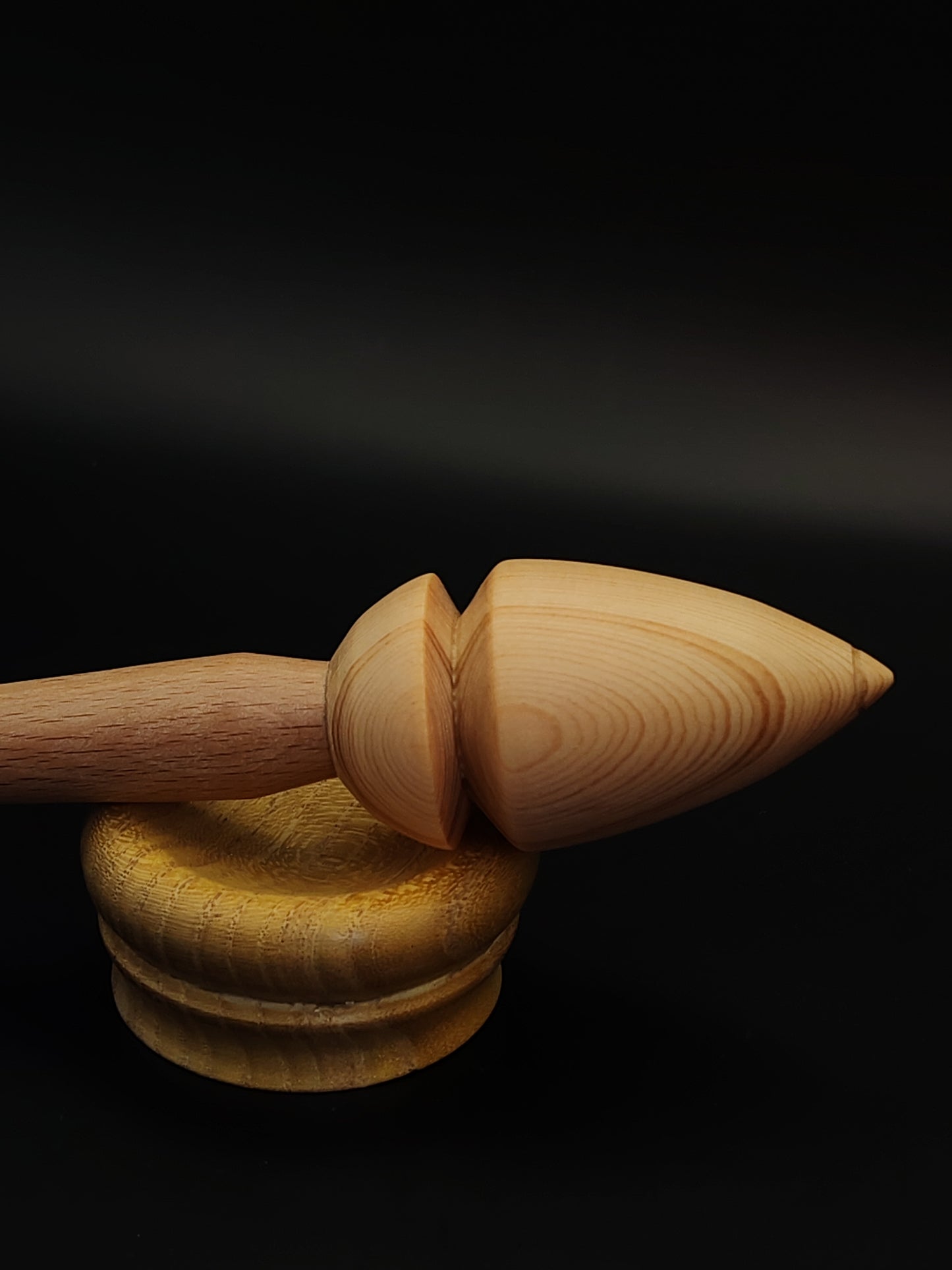 Support Spindle Set: Larch & Beech (27 cm / 10.63 inches, 31 g / 1.09 oz) with Beech Support Bowl