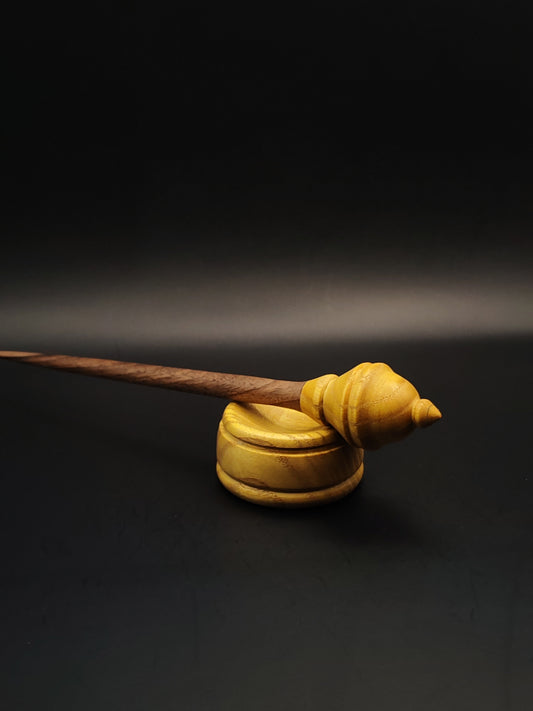 Support Spindle Set: Mulberry & Walnut (22.5 cm / 8.86 inches, 19 g / 0.67 oz) with Mulberry Support Bowl