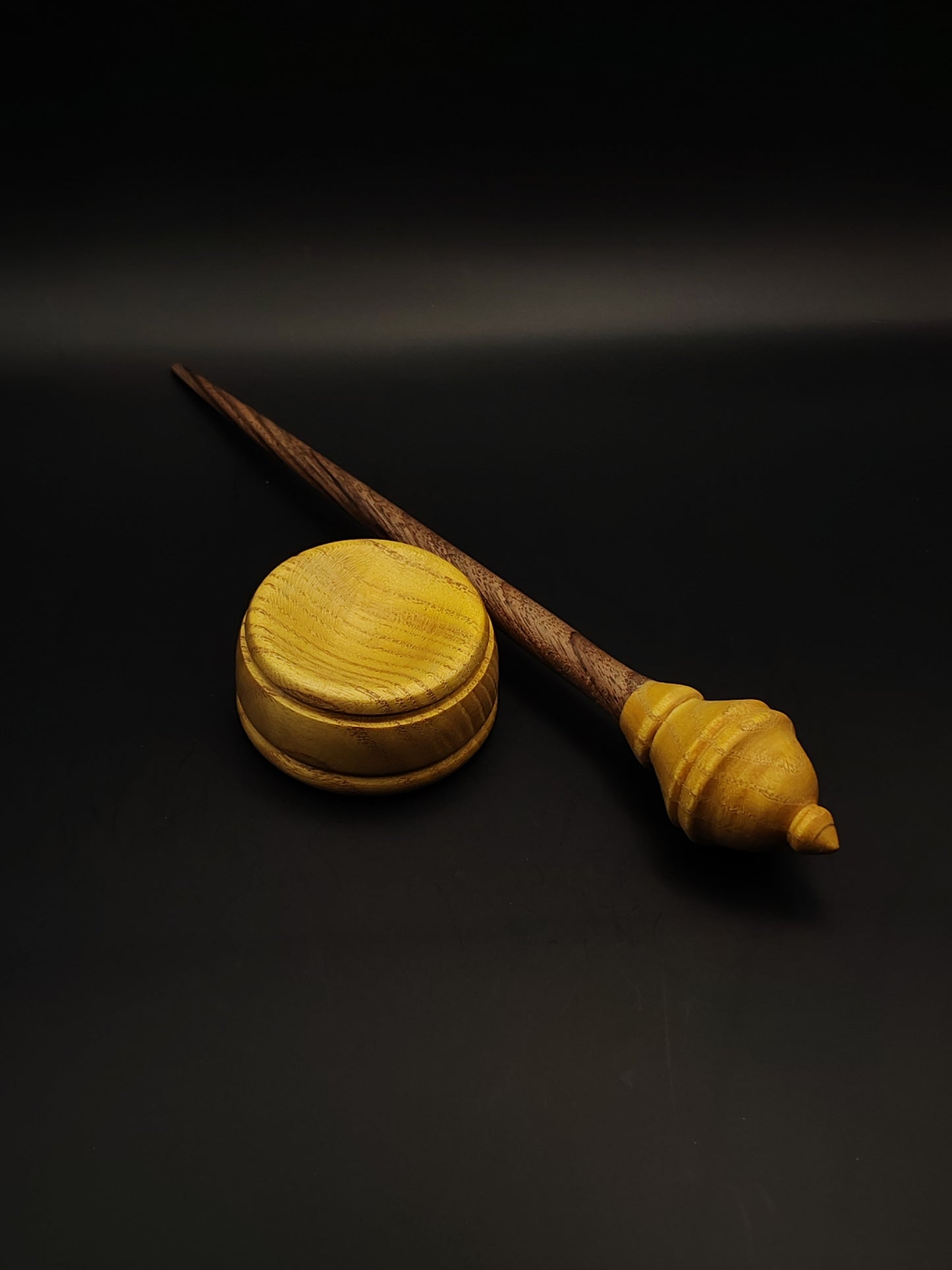 Support Spindle Set: Mulberry & Walnut (22.5 cm / 8.86 inches, 19 g / 0.67 oz) with Mulberry Support Bowl