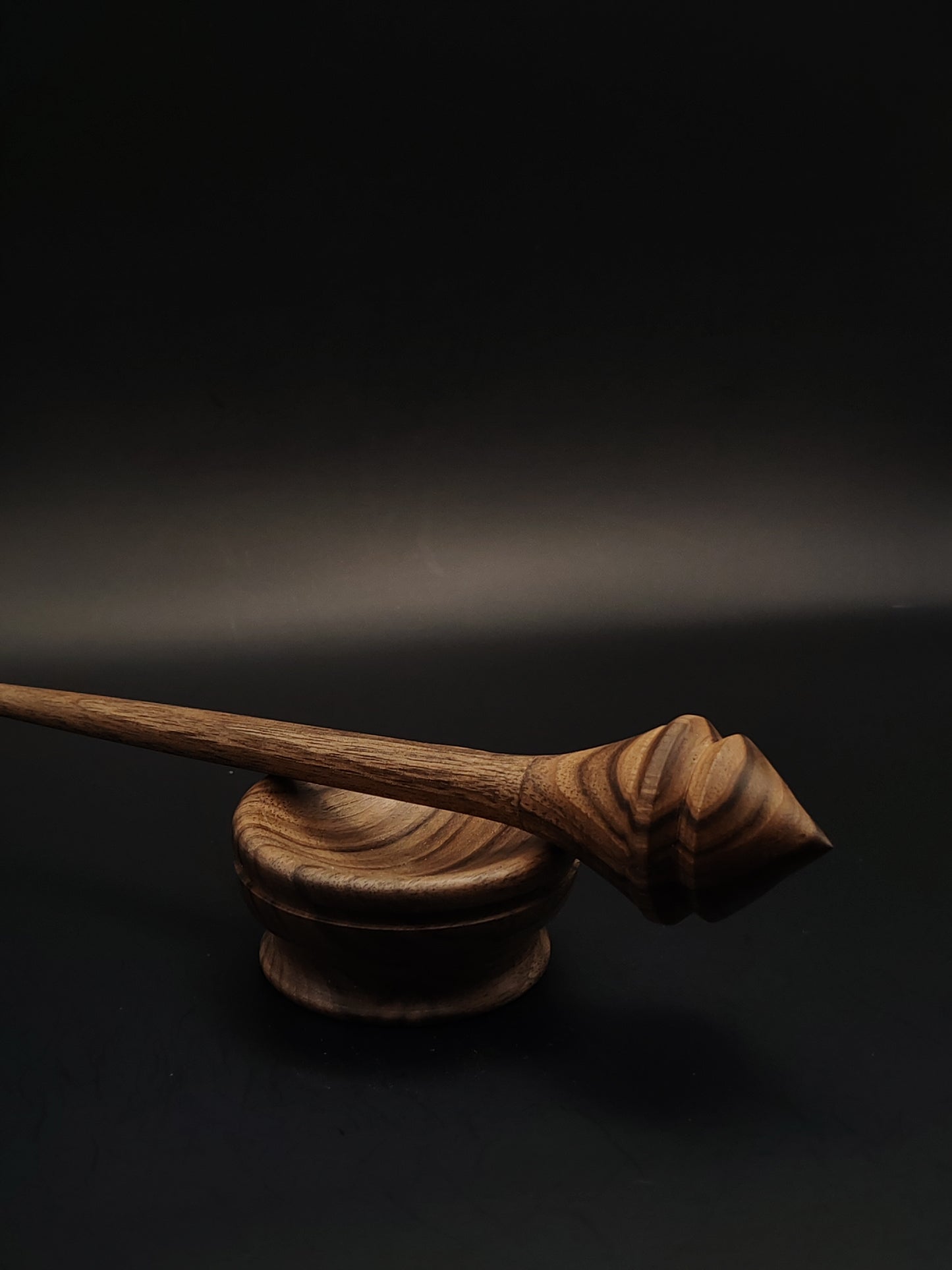 Support Spindle Set: Walnut (20 cm / 7.87 inches, 16 g / 0.56 oz) with Walnut Support Bowl