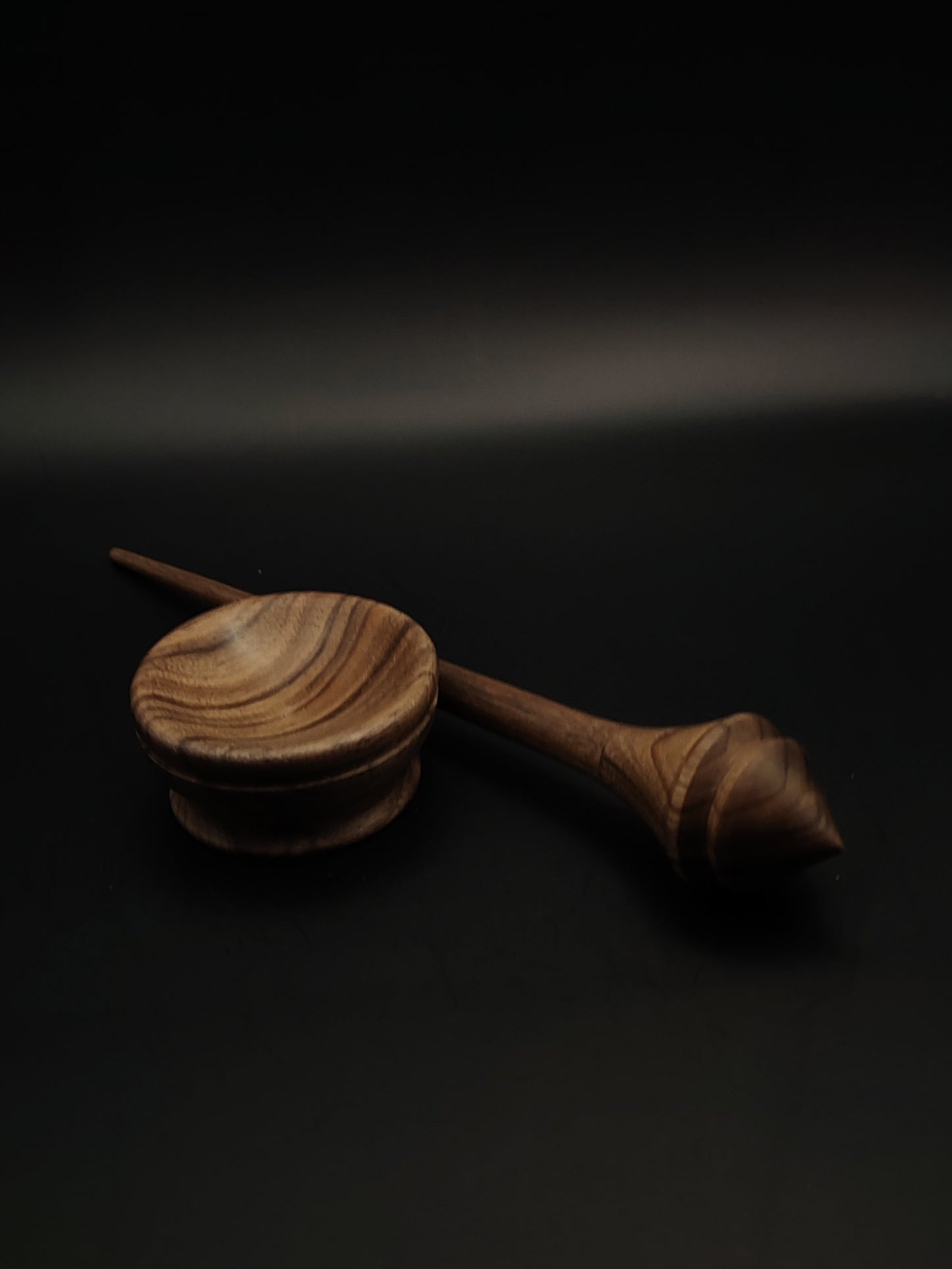 Support Spindle Set: Walnut (20 cm / 7.87 inches, 16 g / 0.56 oz) with Walnut Support Bowl