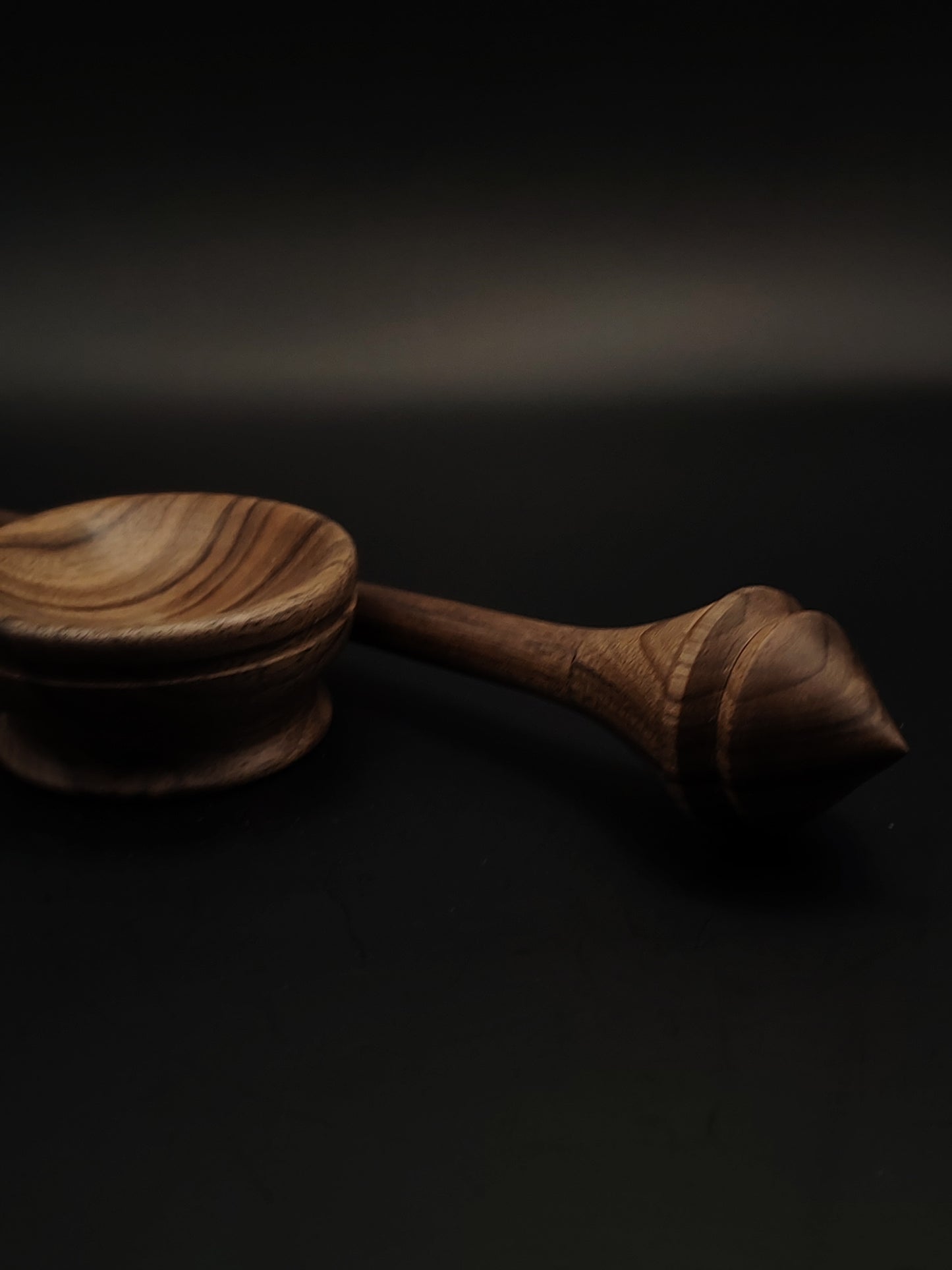 Support Spindle Set: Walnut (20 cm / 7.87 inches, 16 g / 0.56 oz) with Walnut Support Bowl