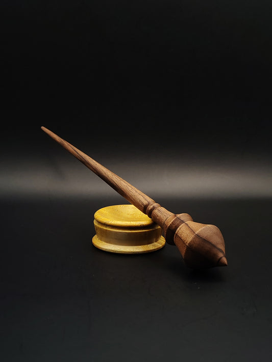 Support Spindle Set: Walnut Wood (23 cm / 22 g) with Mulberry Support Bowl