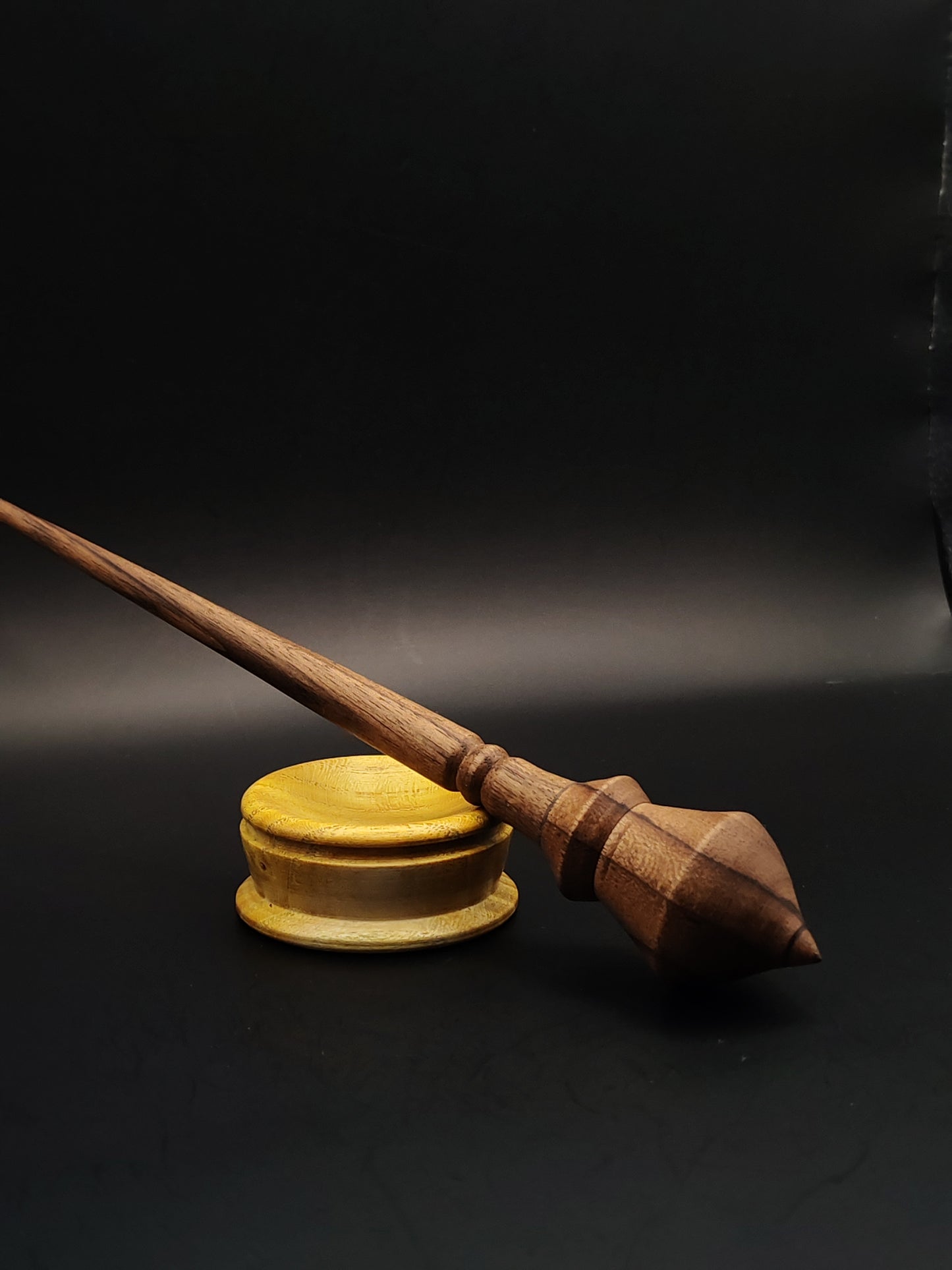 Support Spindle Set: Walnut Wood (23 cm / 22 g) with Mulberry Support Bowl