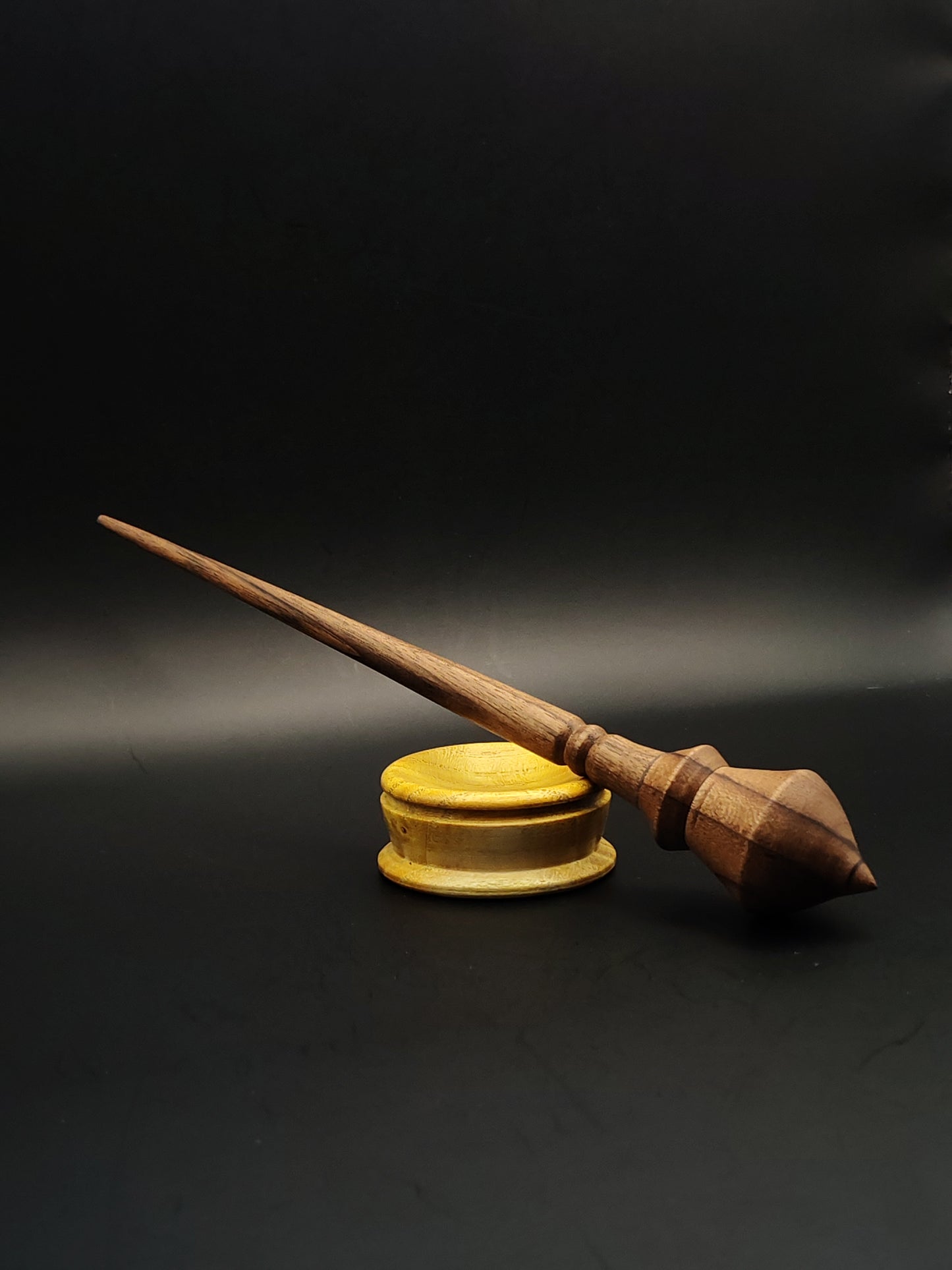 Support Spindle Set: Walnut Wood (23 cm / 22 g) with Mulberry Support Bowl