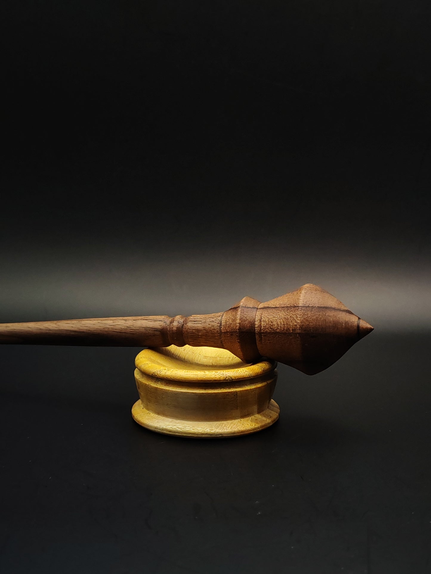 Support Spindle Set: Walnut Wood (23 cm / 22 g) with Mulberry Support Bowl