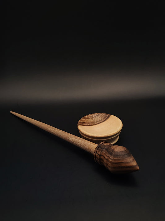 Support Spindle Set: Walnut (21.5 cm / 17 g) with Walnut Support Bowl