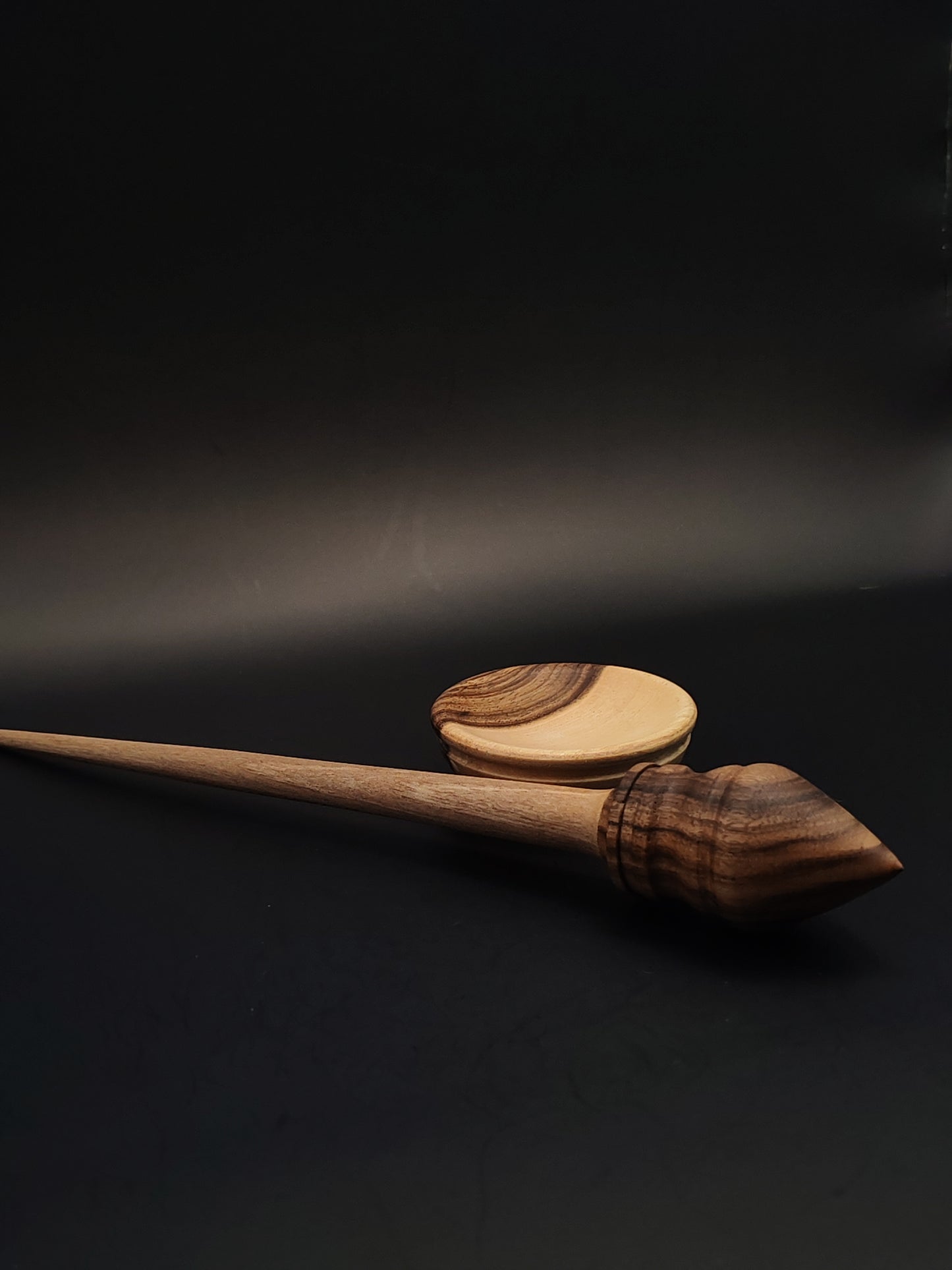 Support Spindle Set: Walnut (21.5 cm / 17 g) with Walnut Support Bowl