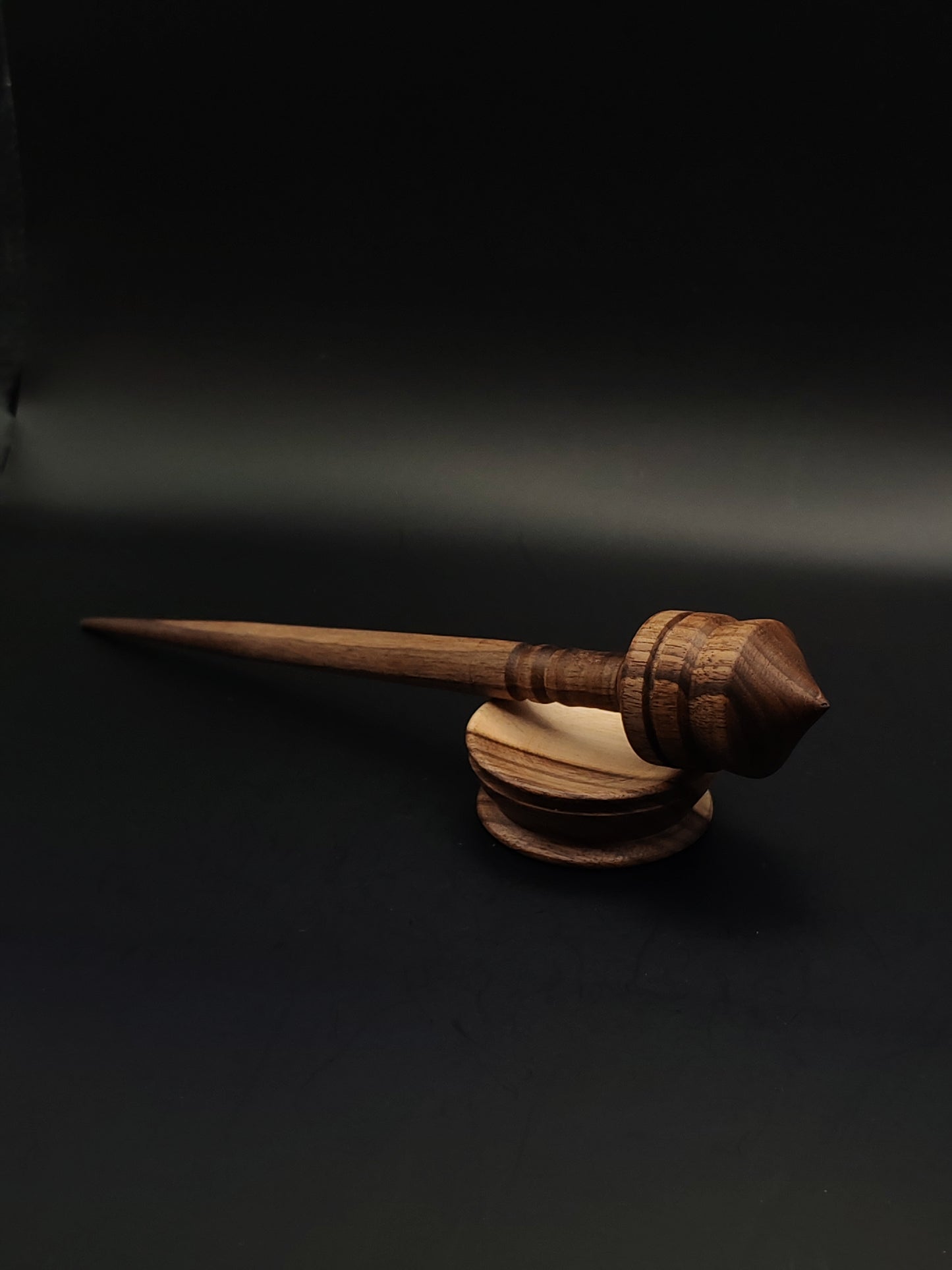 Support Spindle Set: Walnut (22 cm / 8.66 in, 28 g / 0.99 oz) with Walnut Support Bowl