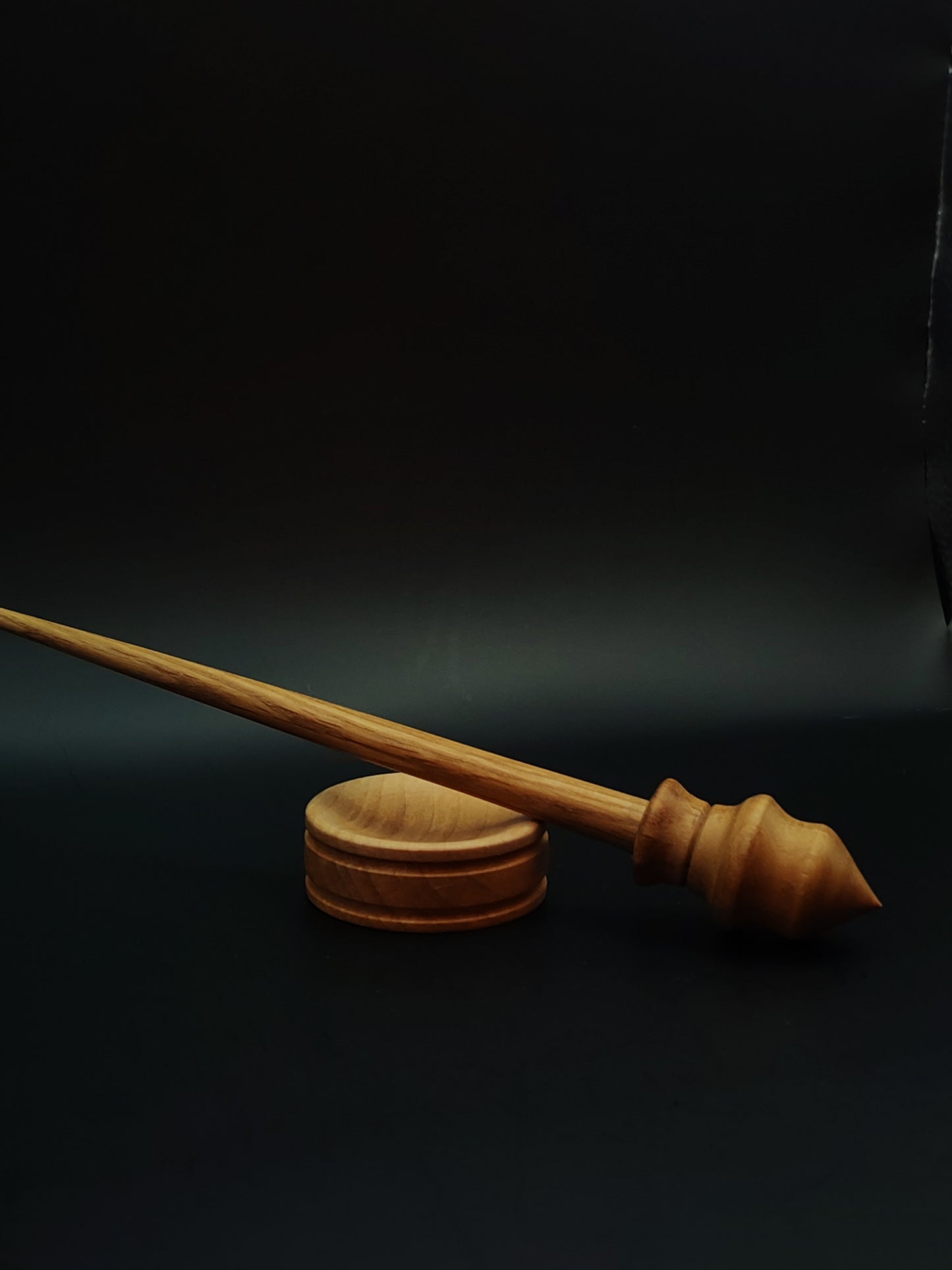 Support Spindle Set: Oak Wood (24.5 cm / 9.65 in • 23 g / 0.81 oz) with Pear Support Bowl