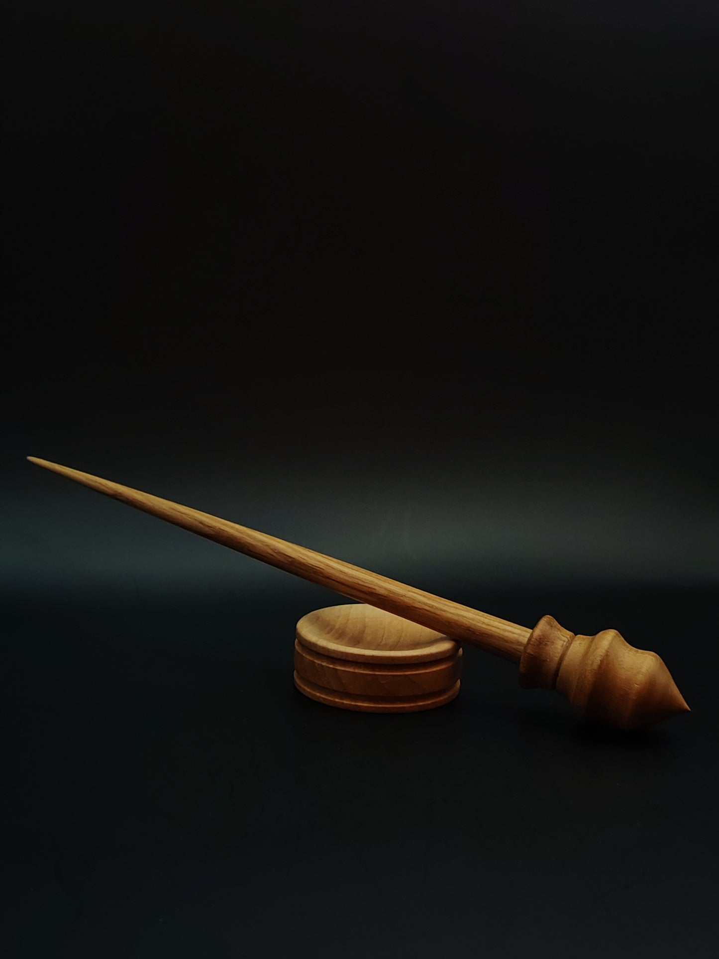 Support Spindle Set: Oak Wood (24.5 cm / 9.65 in • 23 g / 0.81 oz) with Pear Support Bowl