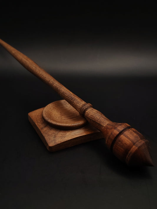 Support Spindle Set: Walnut (26 cm / 10.24 in, 23 g / 0.81 oz) with Walnut Support Bowl