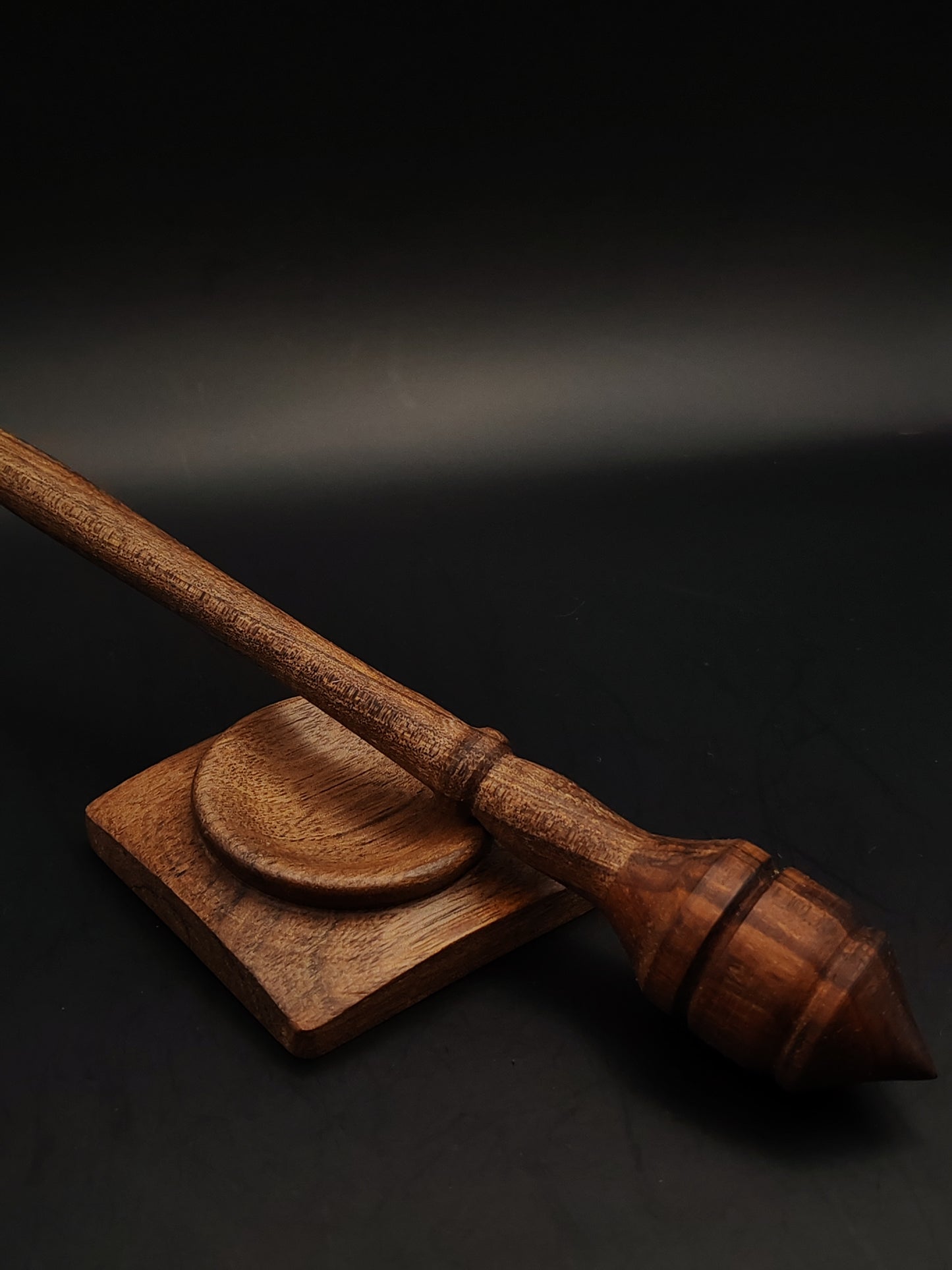 Support Spindle Set: Walnut (26 cm / 10.24 in, 23 g / 0.81 oz) with Walnut Support Bowl