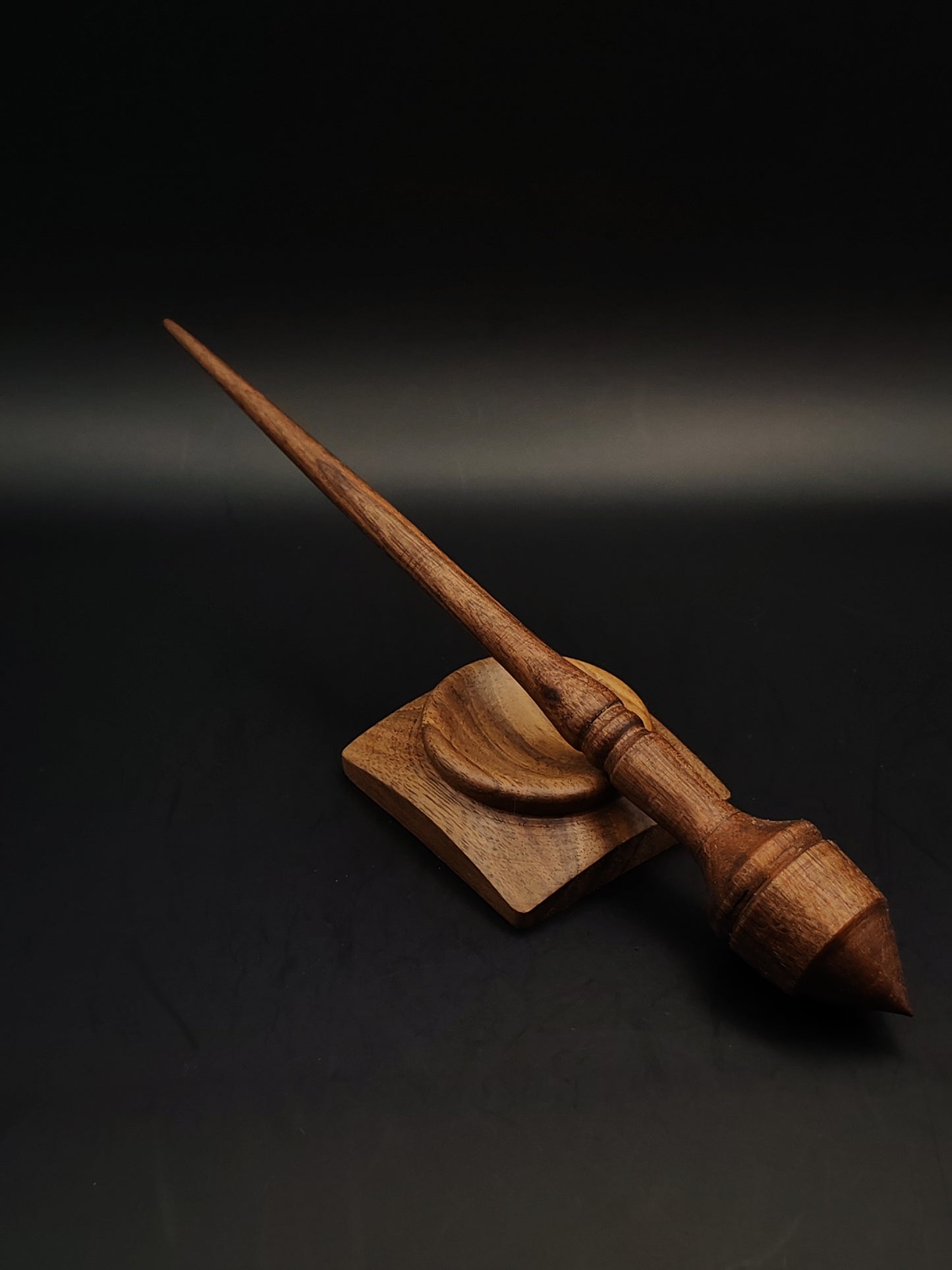 Support Spindle Set: Walnut (23 cm / 9.06 in, 18 g / 0.63 oz) with Walnut Support Bowl