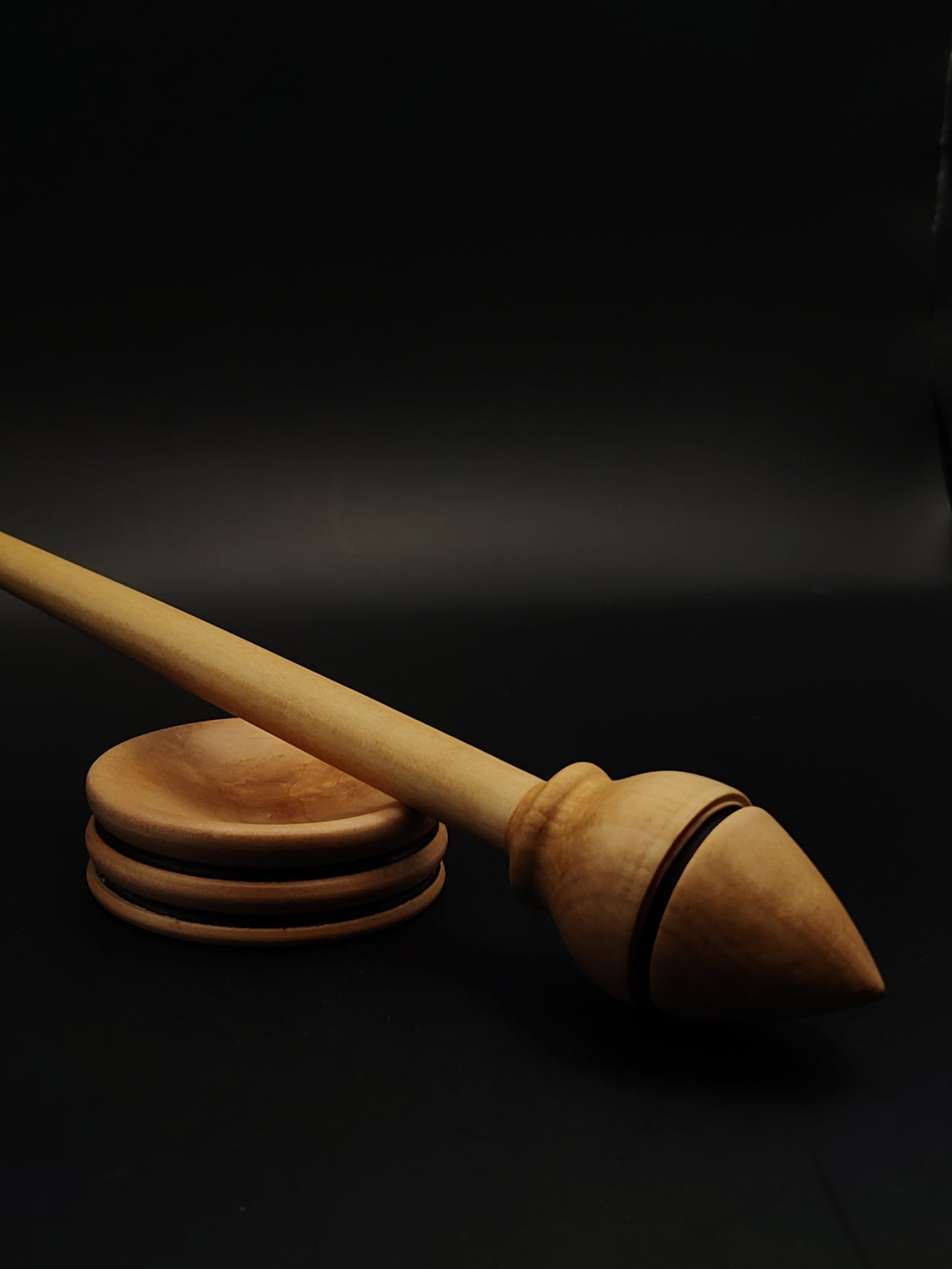 Pear Wood Support Spindle Set – 21g / 0.74oz, 26.5cm / 10.43in – With Matching Pear Support Bowl