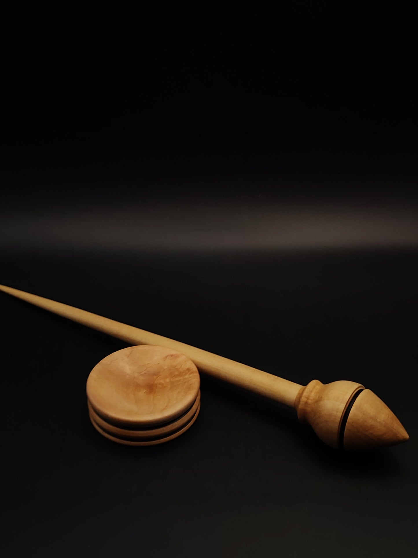 Pear Wood Support Spindle Set – 21g / 0.74oz, 26.5cm / 10.43in – With Matching Pear Support Bowl