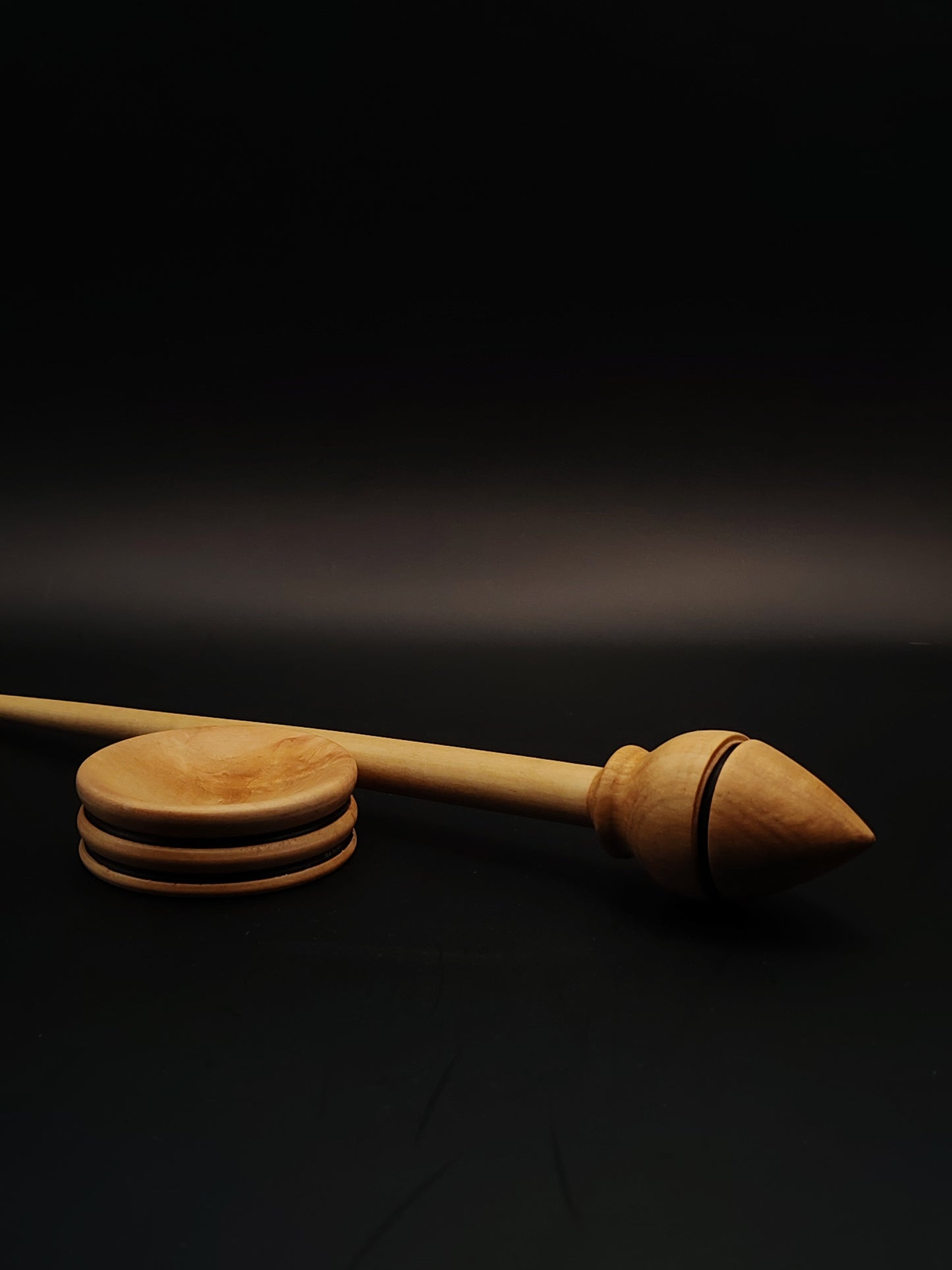 Pear Wood Support Spindle Set – 21g / 0.74oz, 26.5cm / 10.43in – With Matching Pear Support Bowl