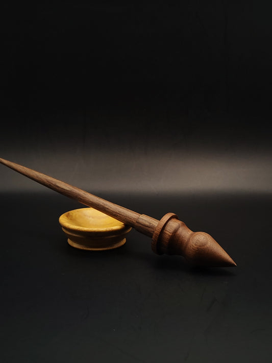 Support Spindle Set: Walnut (23.5 cm / 9.25 in, 19 g / 0.67 oz) with Mulberry Support Bowl