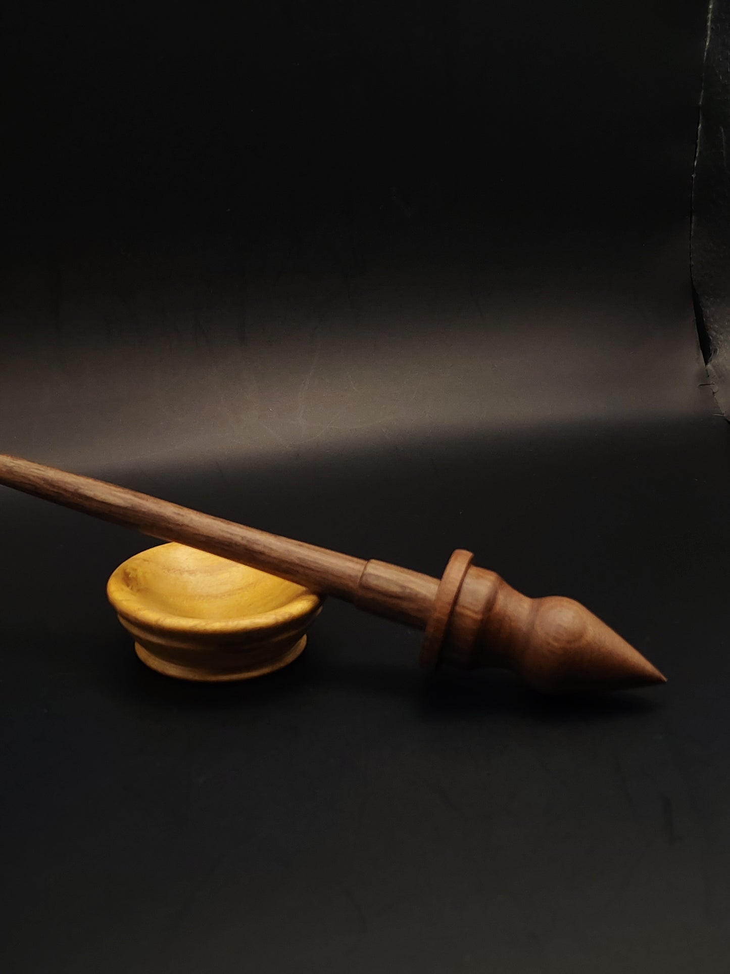 Support Spindle Set: Walnut (23.5 cm / 9.25 in, 19 g / 0.67 oz) with Mulberry Support Bowl