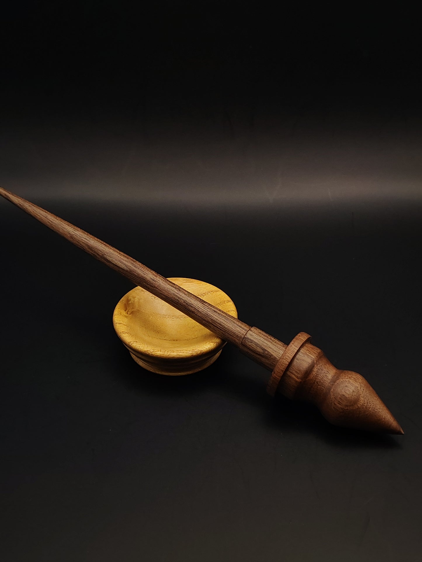 Support Spindle Set: Walnut (23.5 cm / 9.25 in, 19 g / 0.67 oz) with Mulberry Support Bowl