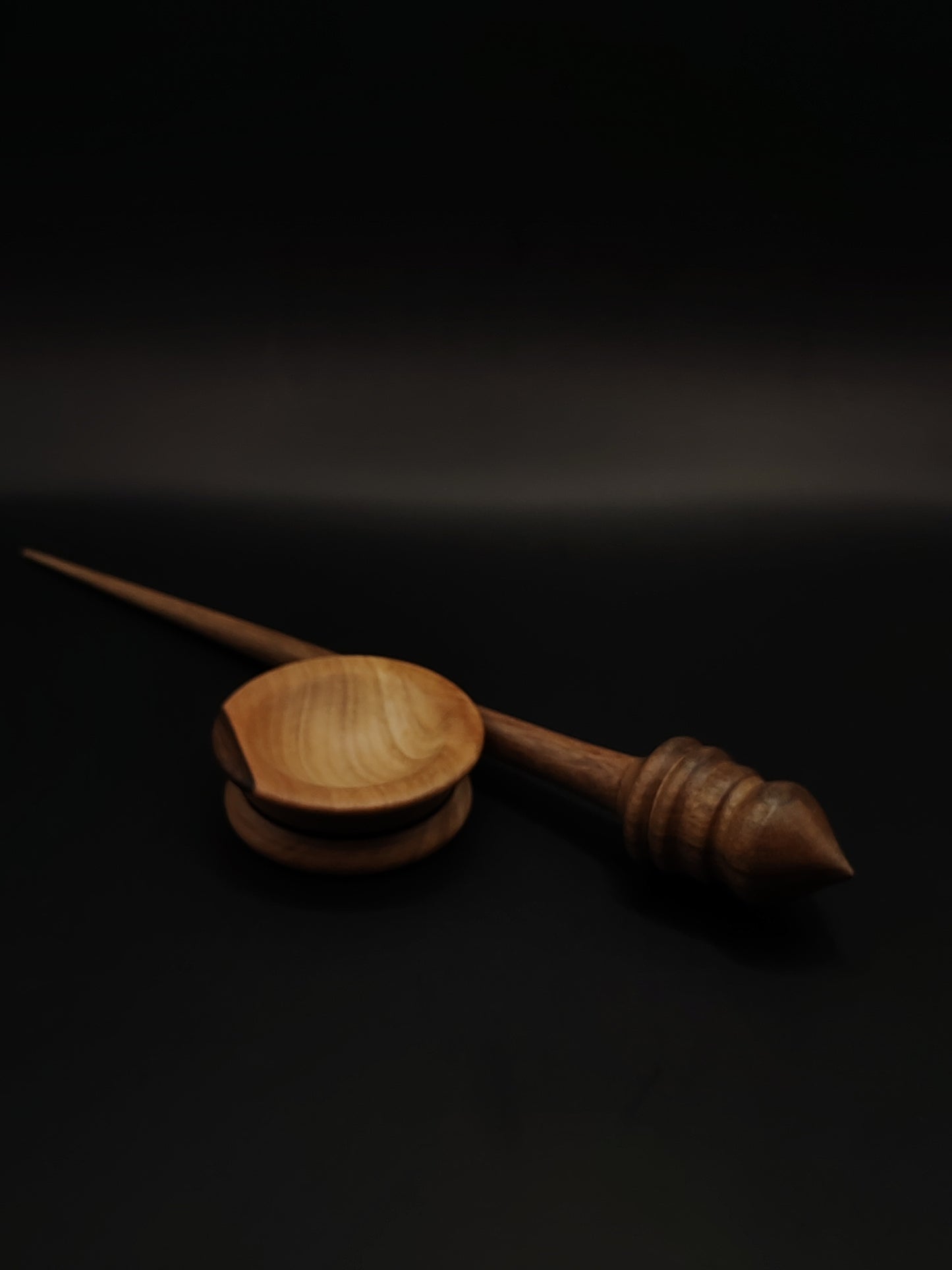 Support Spindle Set: Walnut (26 cm / 10.24 in, 21 g / 0.74 oz) with Walnut Support Bowl