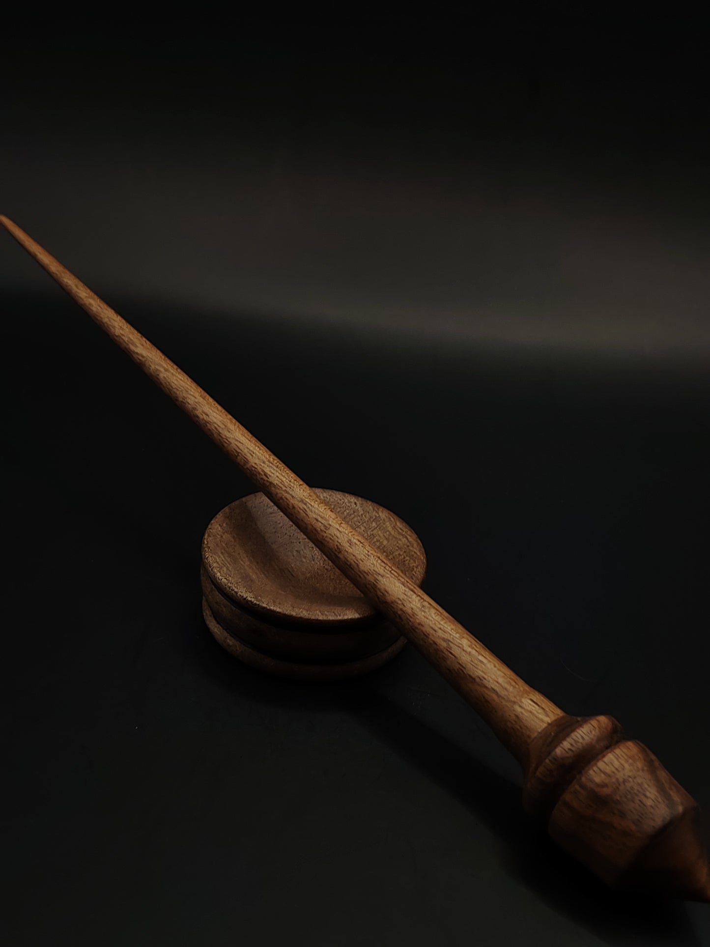 Support Spindle Set: Walnut (23 cm / 9.06 in, 13 g / 0.46 oz) with Walnut Support Bowl