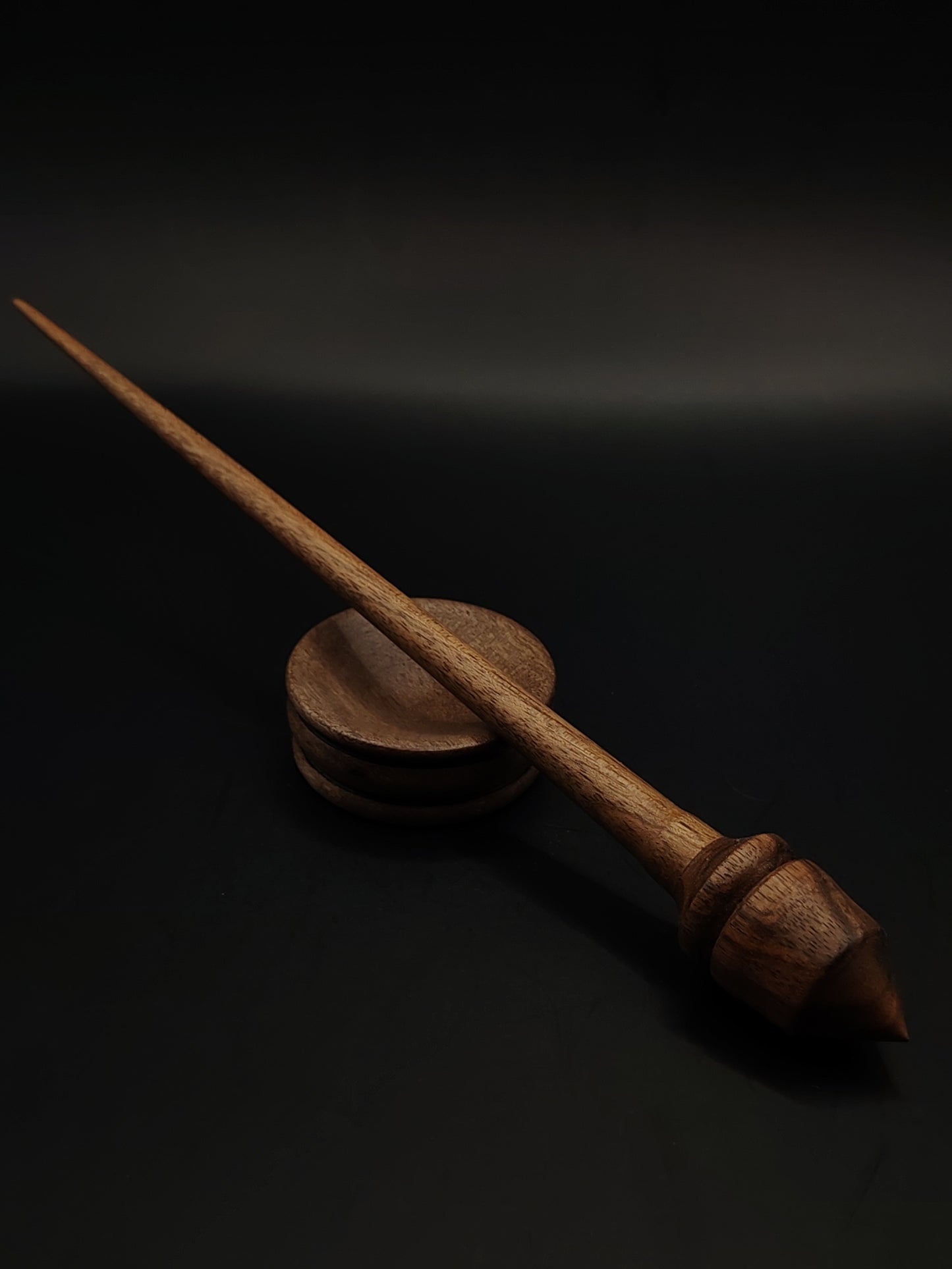 Support Spindle Set: Walnut (23 cm / 9.06 in, 13 g / 0.46 oz) with Walnut Support Bowl