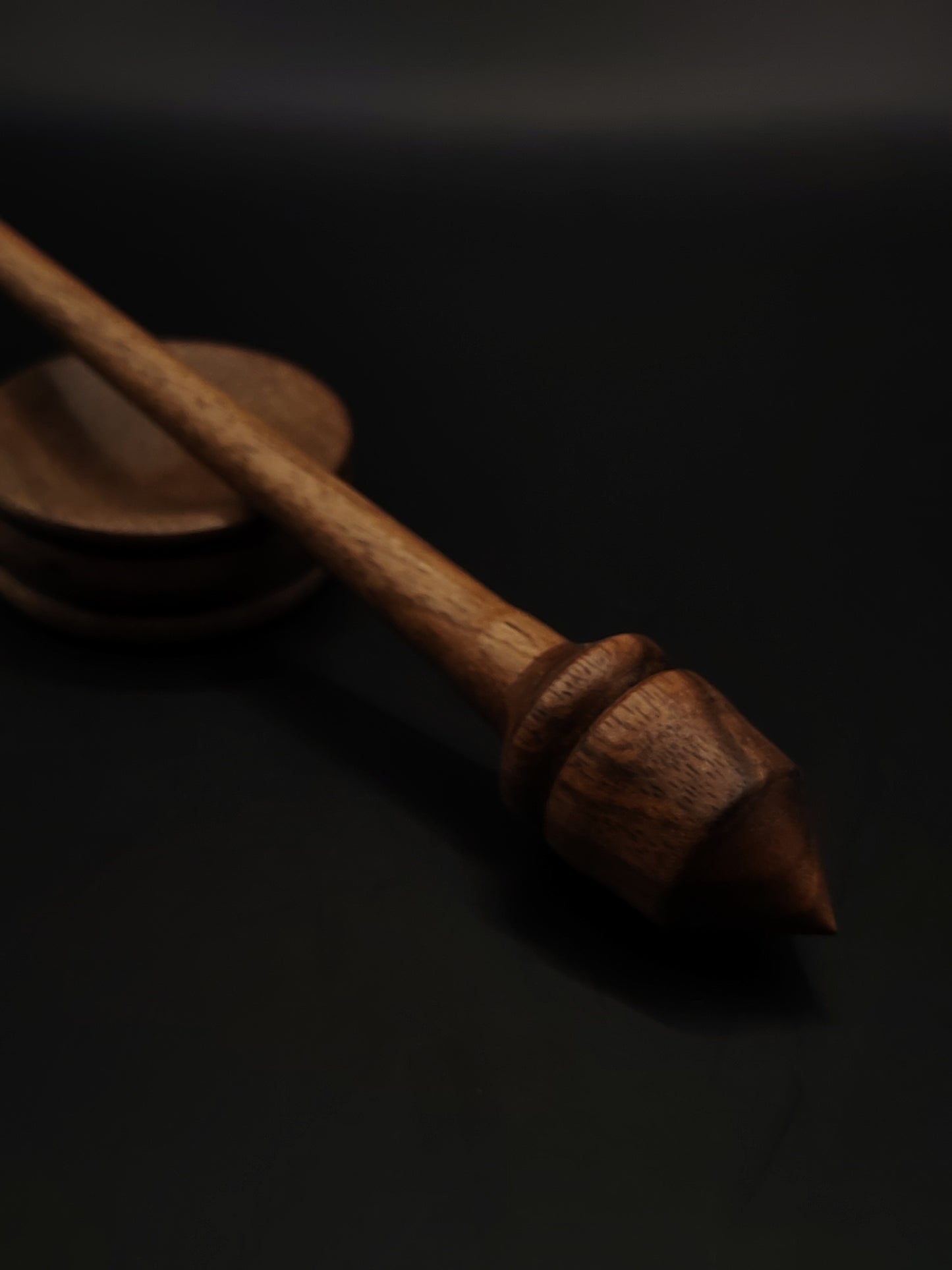 Support Spindle Set: Walnut (23 cm / 9.06 in, 13 g / 0.46 oz) with Walnut Support Bowl