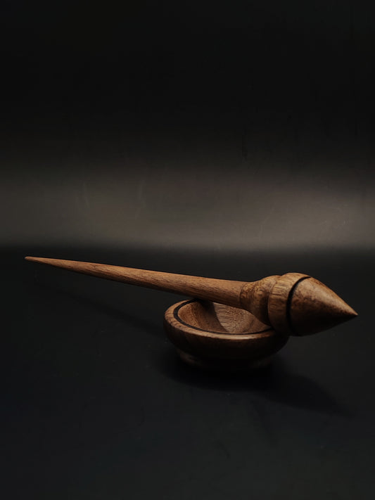 Support Spindle Set: Walnut (23 cm / 9.06 in, 16 g / 0.56 oz) with Walnut Support Bowl