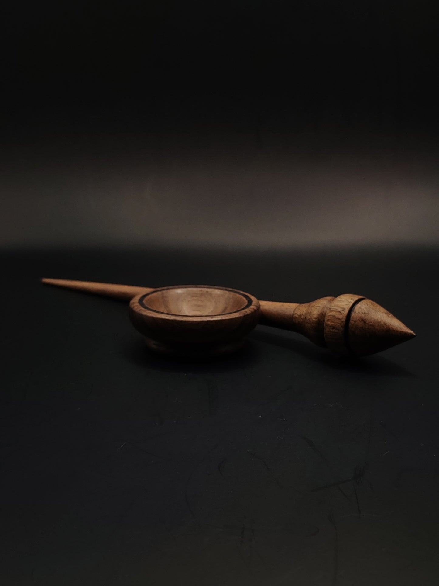 Support Spindle Set: Walnut (23 cm / 9.06 in, 16 g / 0.56 oz) with Walnut Support Bowl