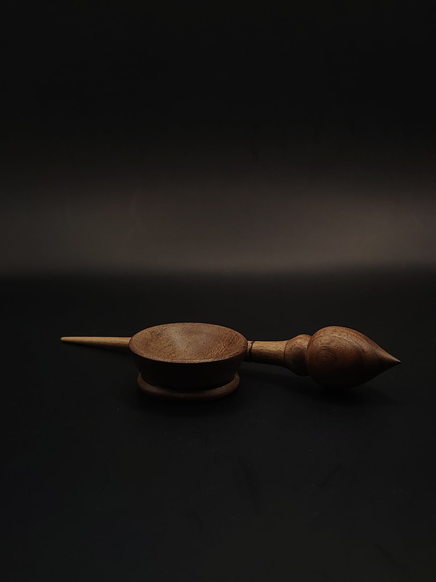 Support Spindle Set: Walnut (16 cm / 6.3 in, 10 g / 0.35 oz) with Tiny Walnut Support Bowl