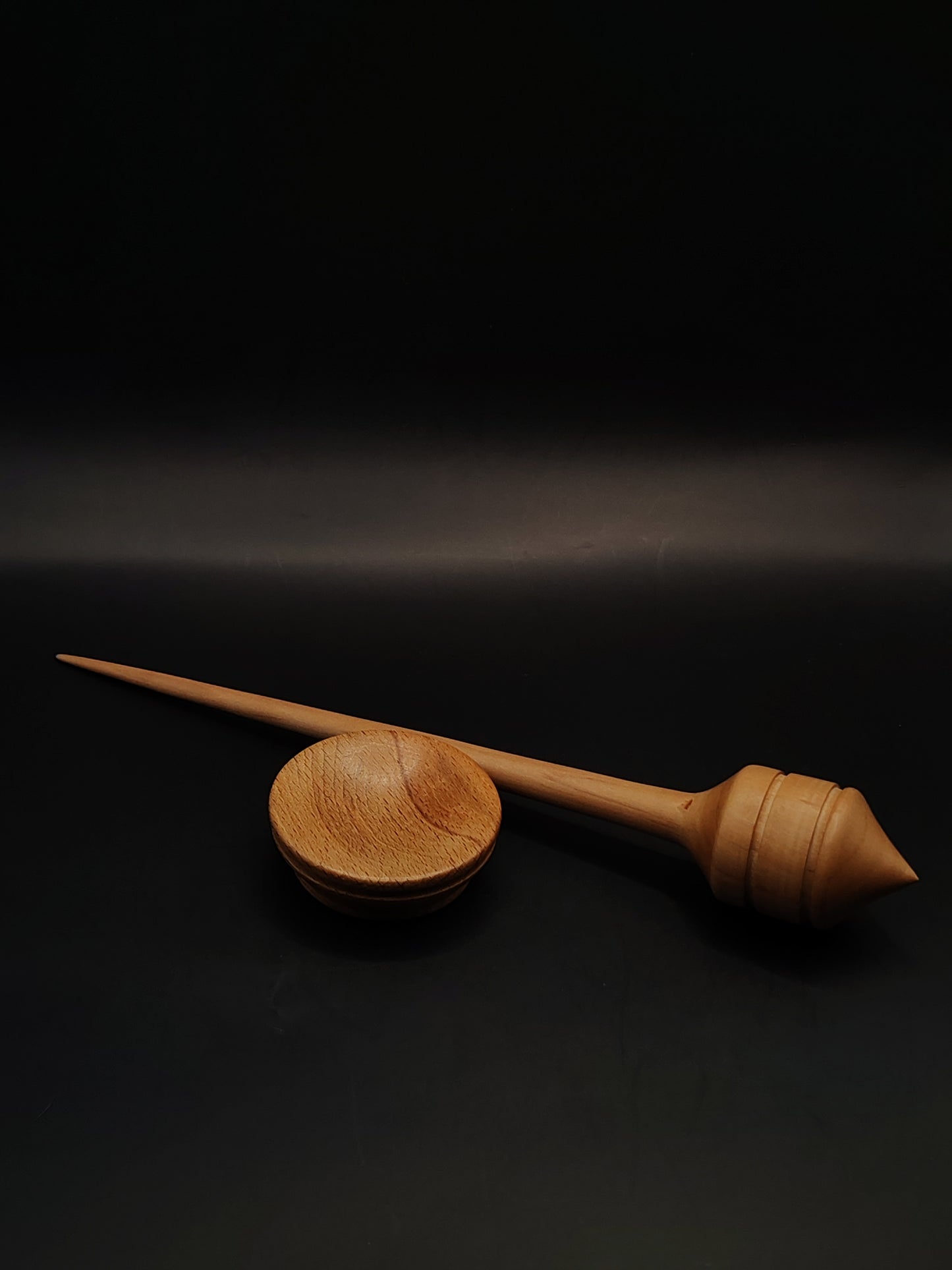 Support Spindle – Red Wood, 27 cm / 10.6″, 35 g + Red Bowl