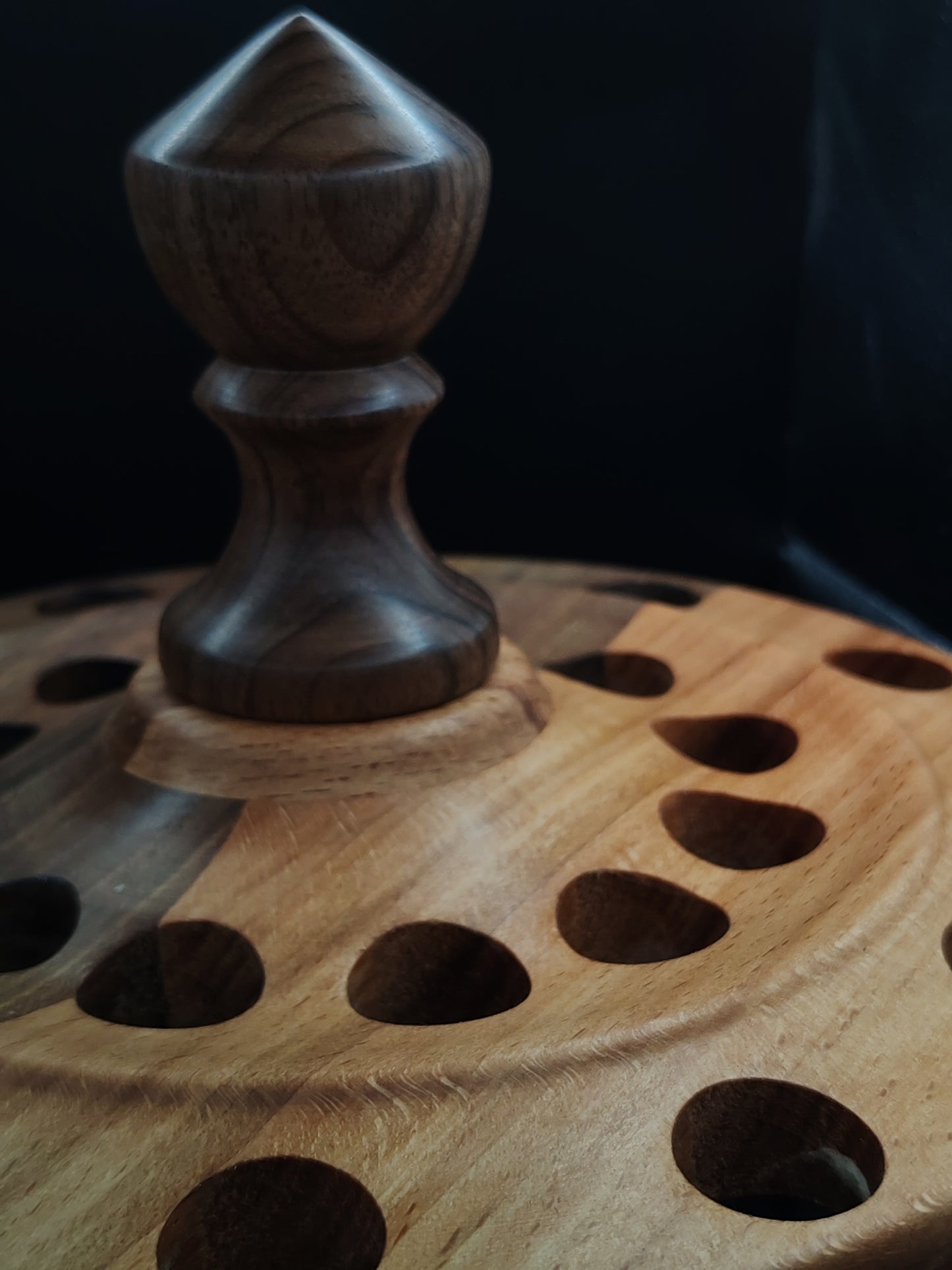 Spindle Stand for Support & Drop Spindles – Beech, Chestnut & Walnut Organizer