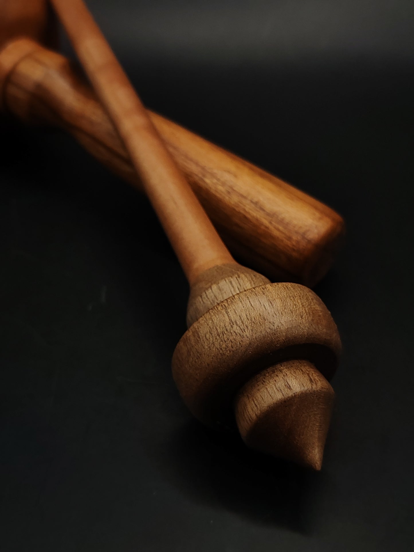 Support Spindle Set 20g Yarn Spinning Tool Plum Shaft Walnut Whorl Wooden Bowl