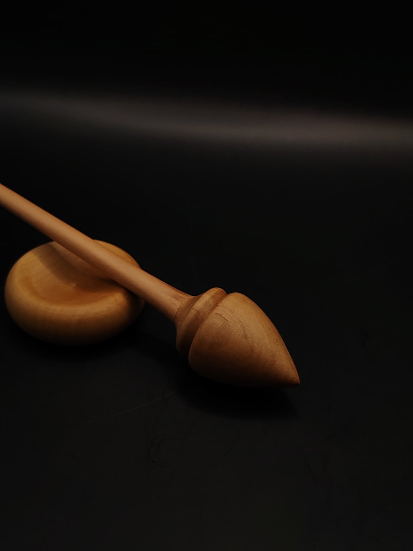 Support Spindle Set 20g Pear Wood Yarn Spinning Tool with Pear Bowl