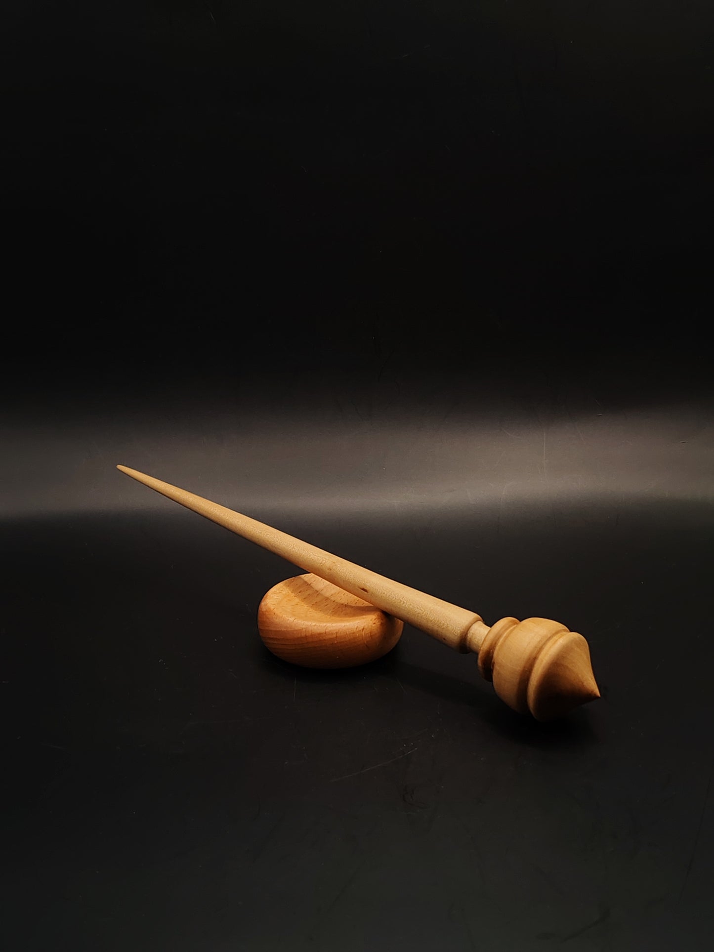 Support Spindle Set 25g 0.88oz 24.5cm 9.65in Apple Shaft Pear Whorl Beech Bowl
