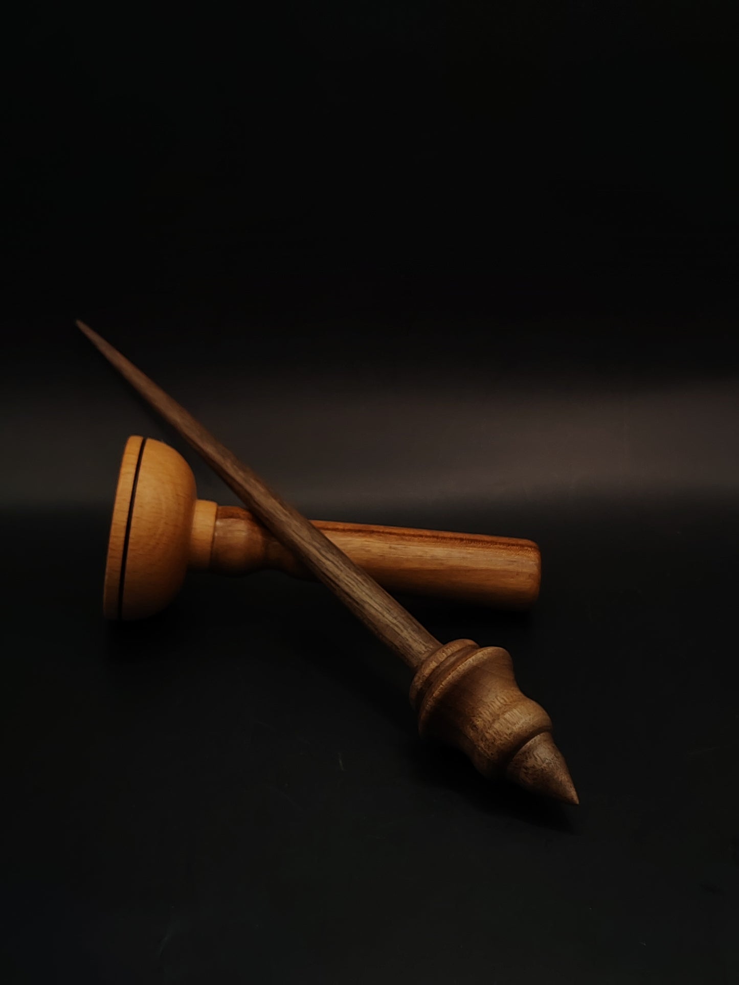 Support Spindle Set 21g 0.74oz 24.5cm 9.65in Walnut Wood Walnut Beech Bowl
